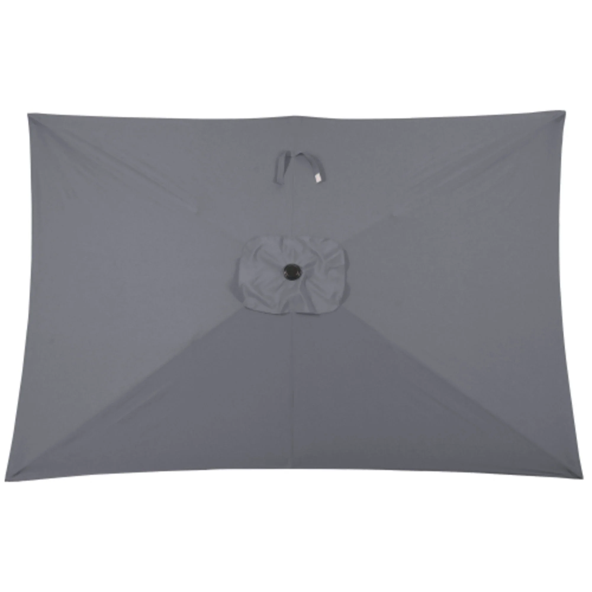 Rectangular Patio Umbrella With Crank Tilt, Polyester UV-Resistant Canopy - Image 9