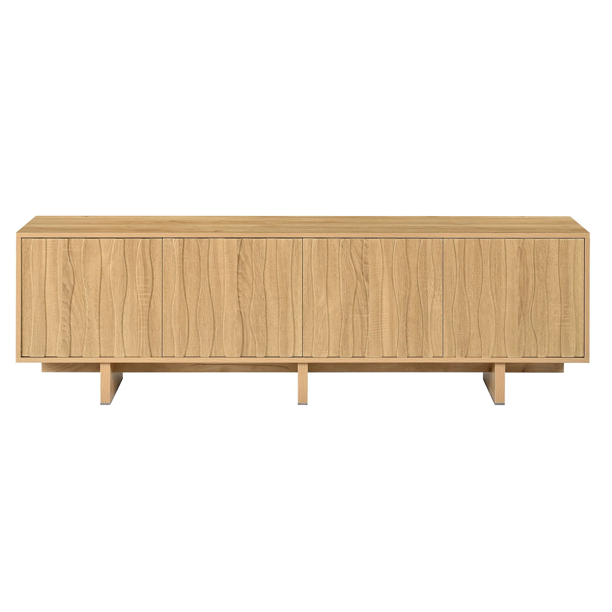 Retro Style TV Stand With Wavy Door - Image 17