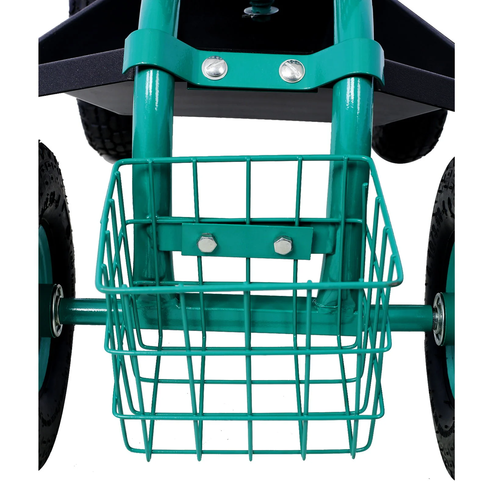 Rolling Garden Scooter Cart Seat With Wheels, 360 Swivel Seat, Tool Tray - Image 26