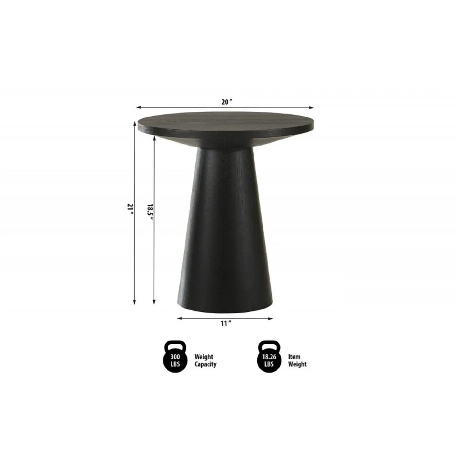 Round Console Table With Pedestal Base - Image 3