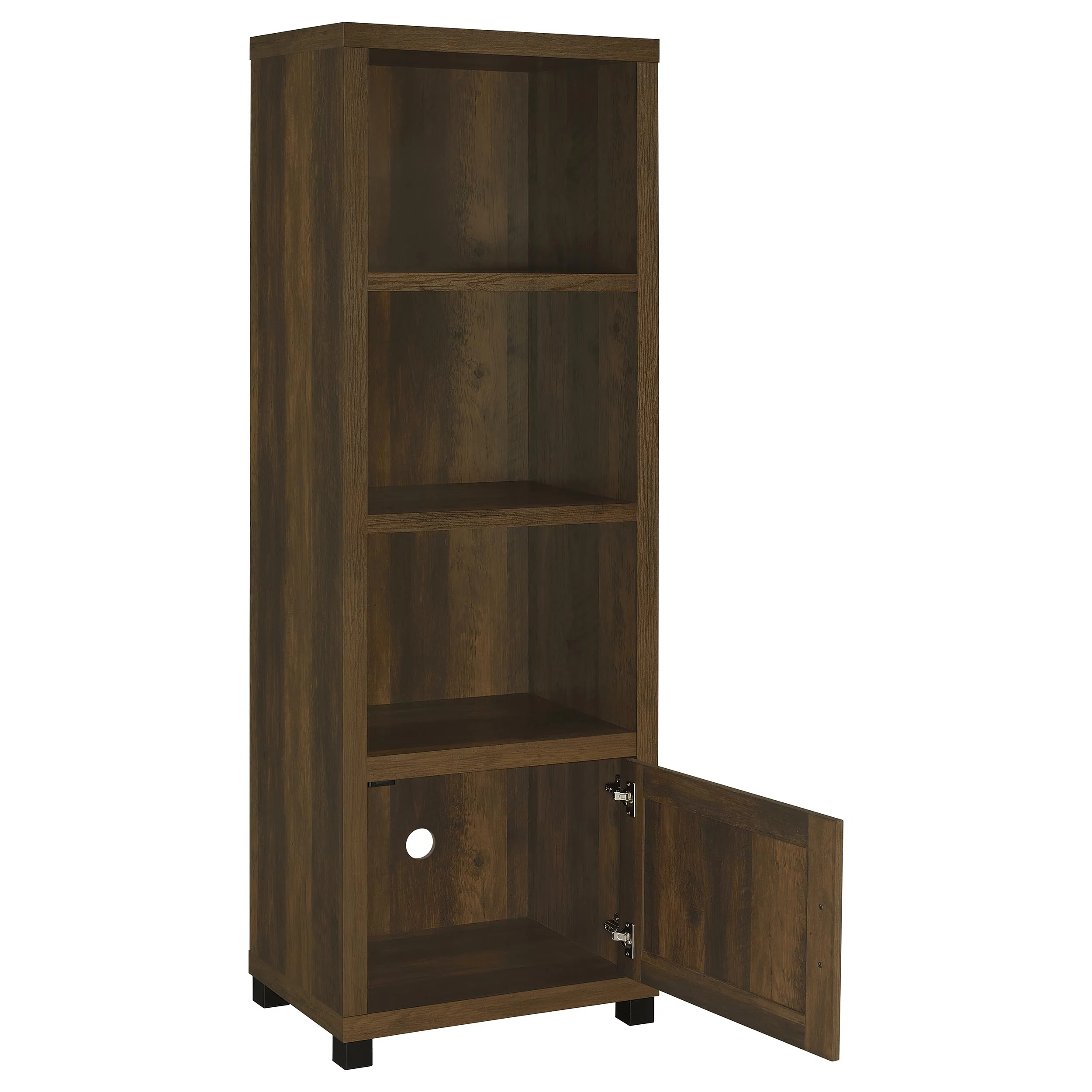 Sachin 3-Piece 79-Inch TV Entertainment Center Dark Pine - Image 3