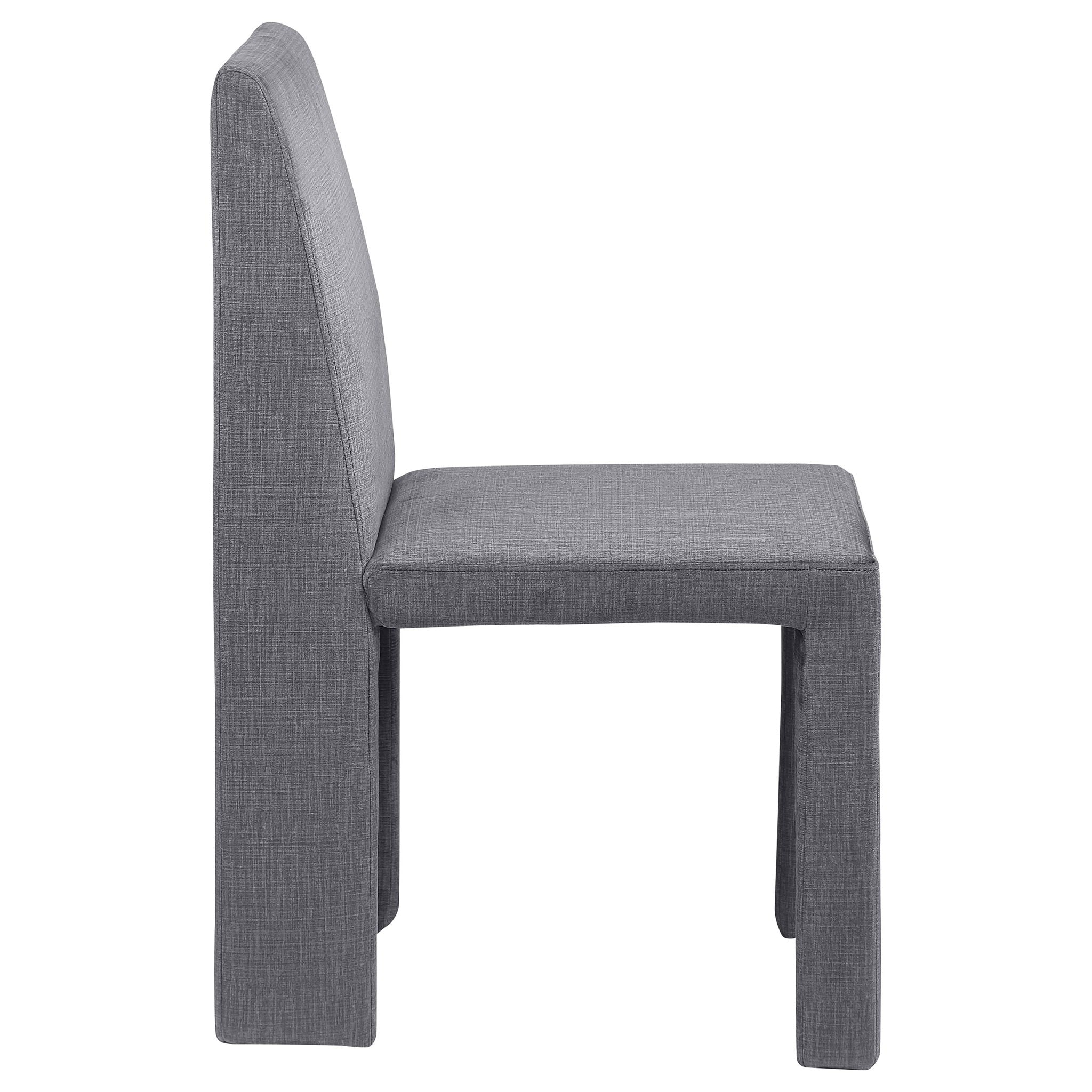 Santa Cruz - Upholstered Dining Side Chair (Set of 2) - Gray - Image 2