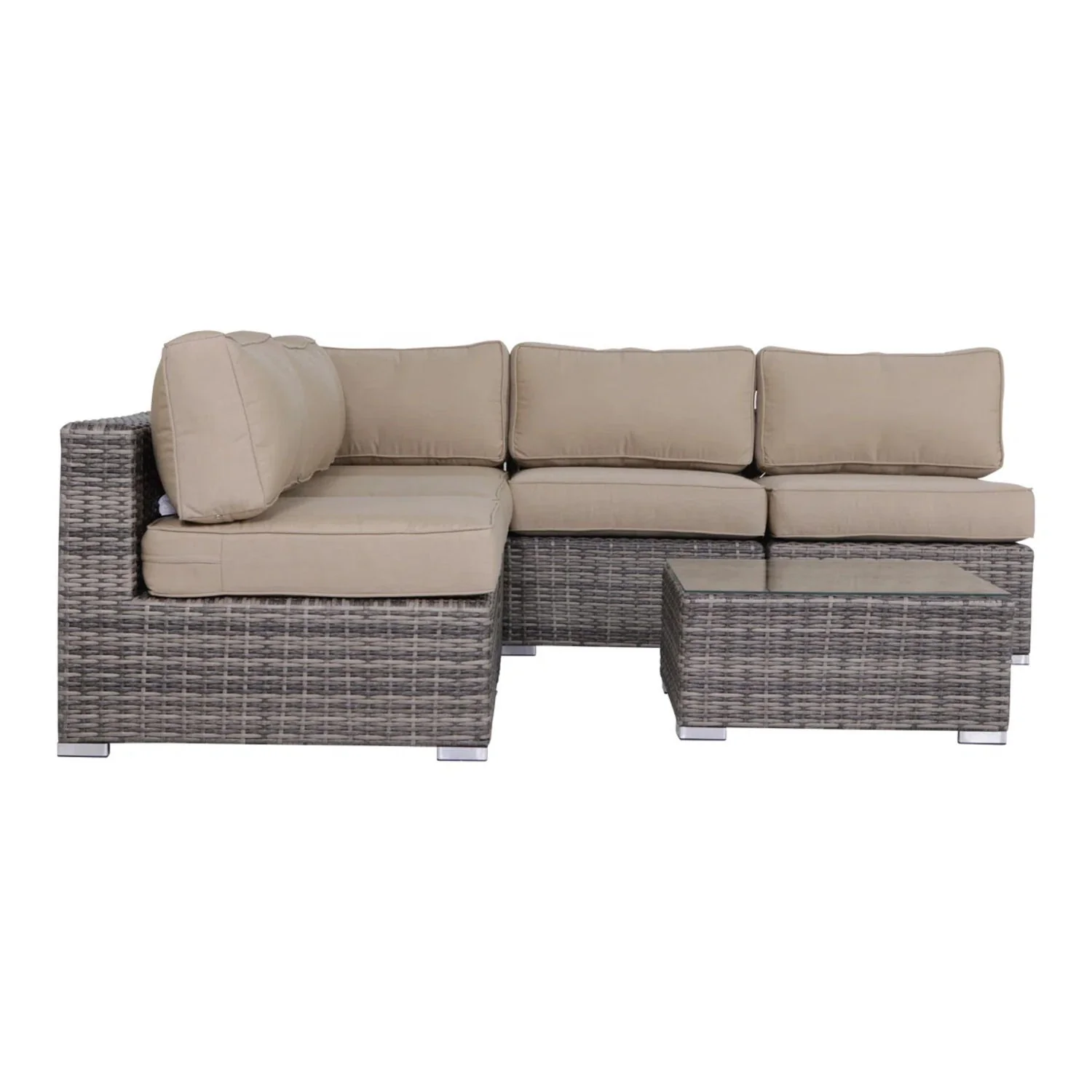 Seating Set With Cushions Handcrafted Wicker Design - Image 109