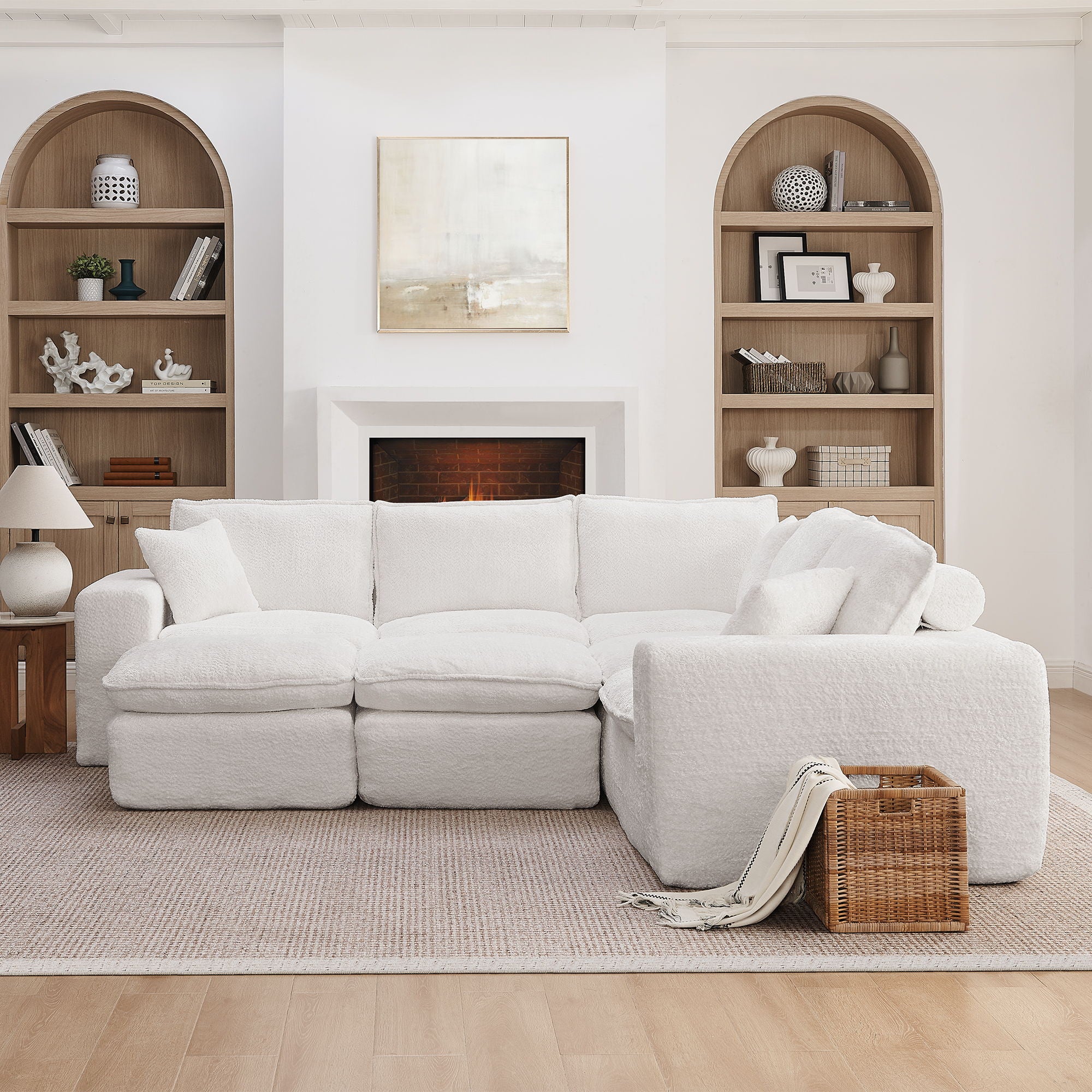 Sectional Sofa With Moveable Ottoman - Image 67