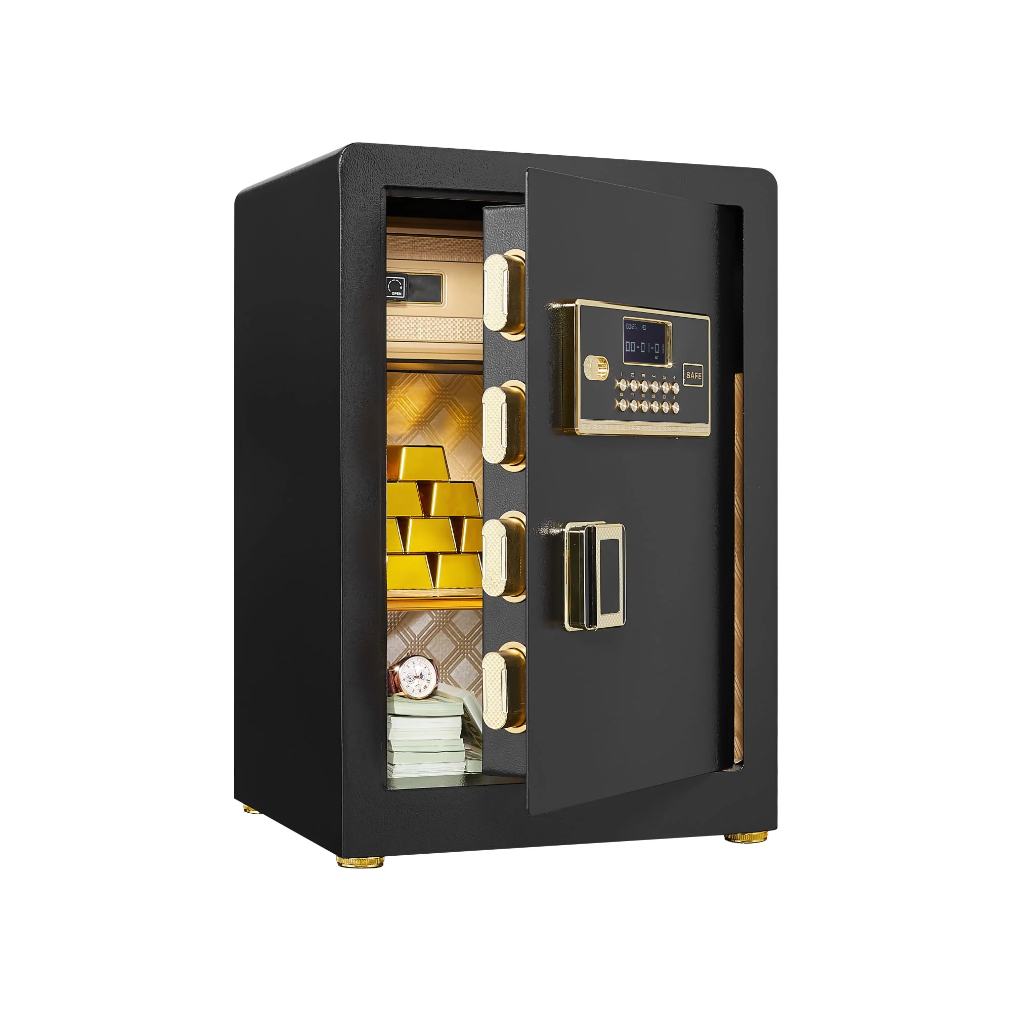Security Electronic Home Safe With Digital Lock, Removable Shelf, Mute Function, Interior For Documents, Cash, Jewelry - Image 7