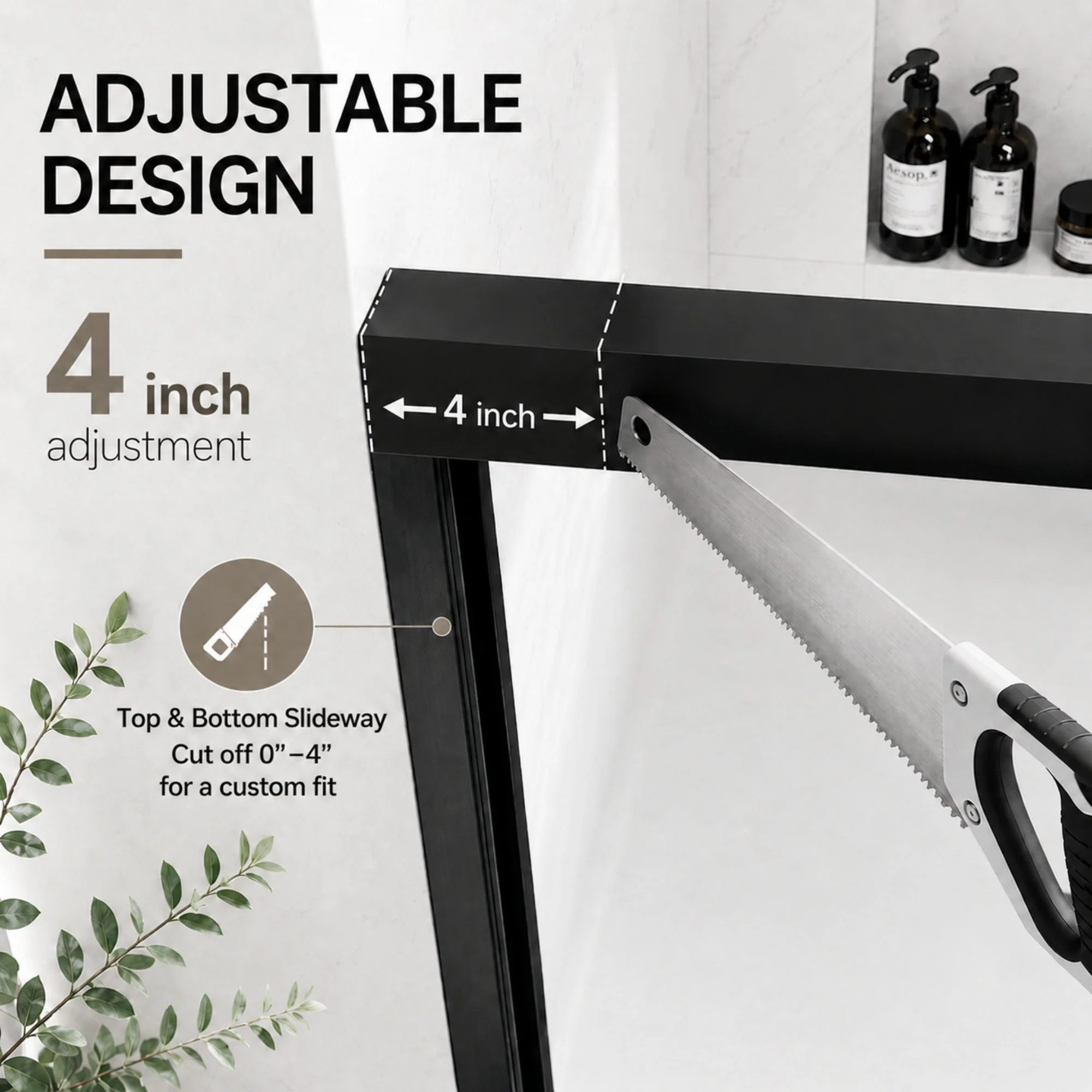Semi-Frameless Double Sliding Shower Door - Image 9