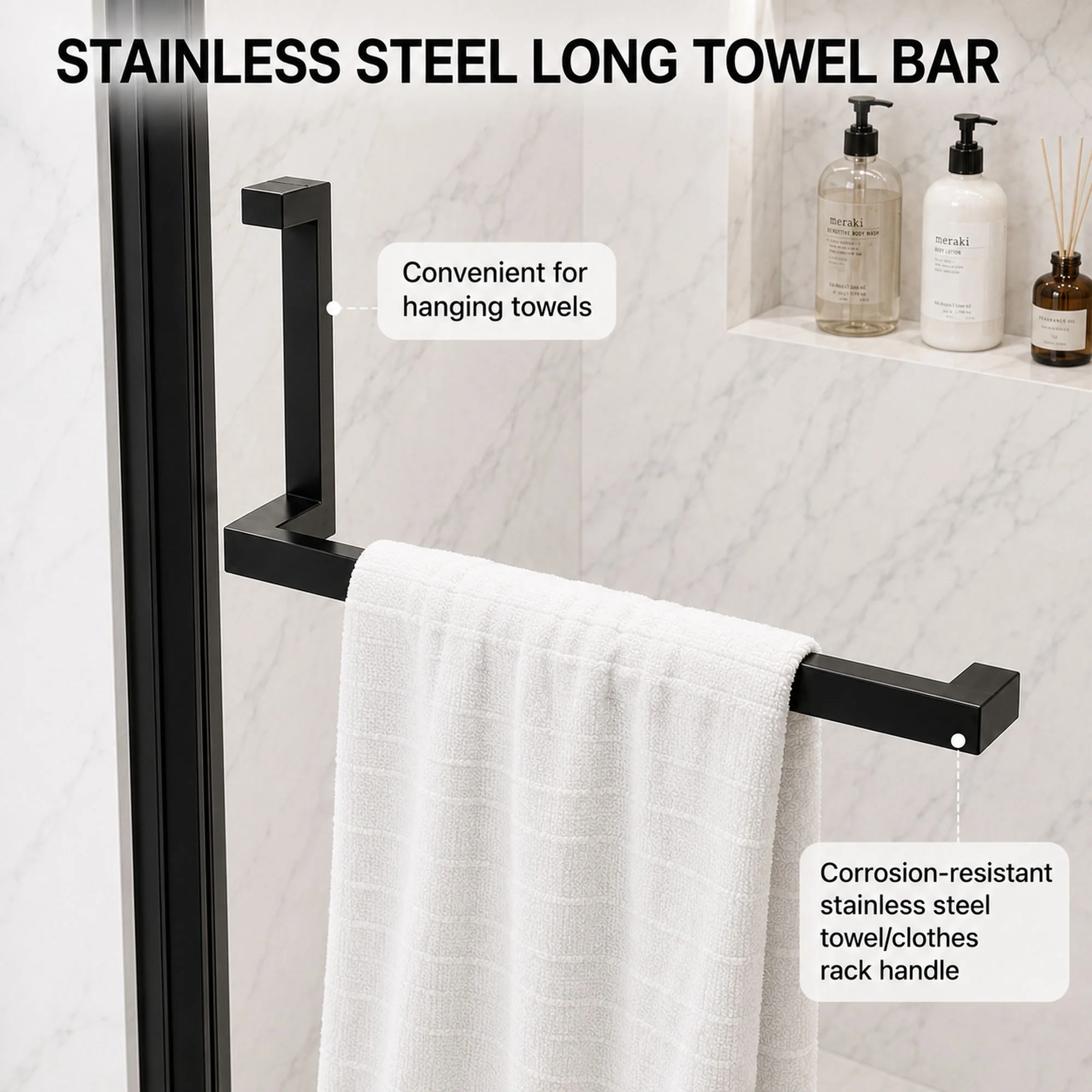 Semi-Frameless Pivot Shower Door With Adjustable Width, Reversible Installation - Image 21