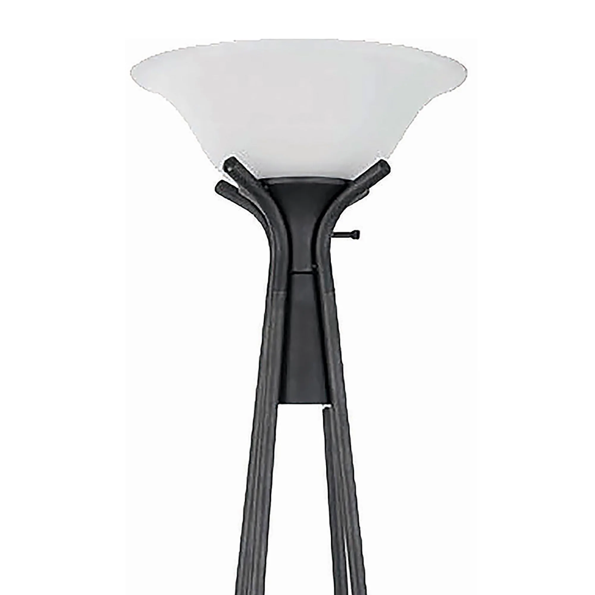 Sentinel - 3 Shelf Frosted Torchiere Floor Lamp With Shelves - Black - Image 5