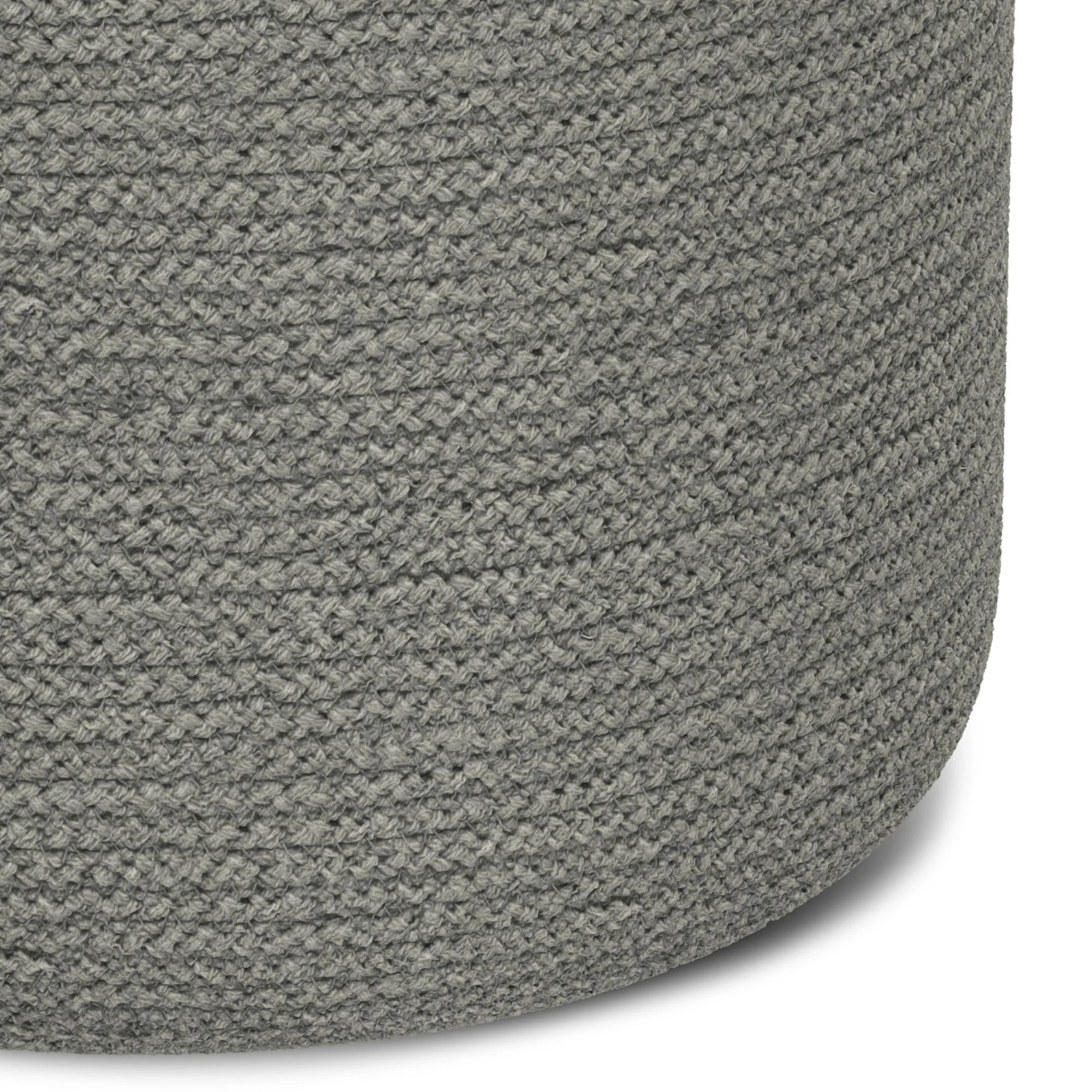 Serena - Handcrafted Round Braided Pouf - Image 9