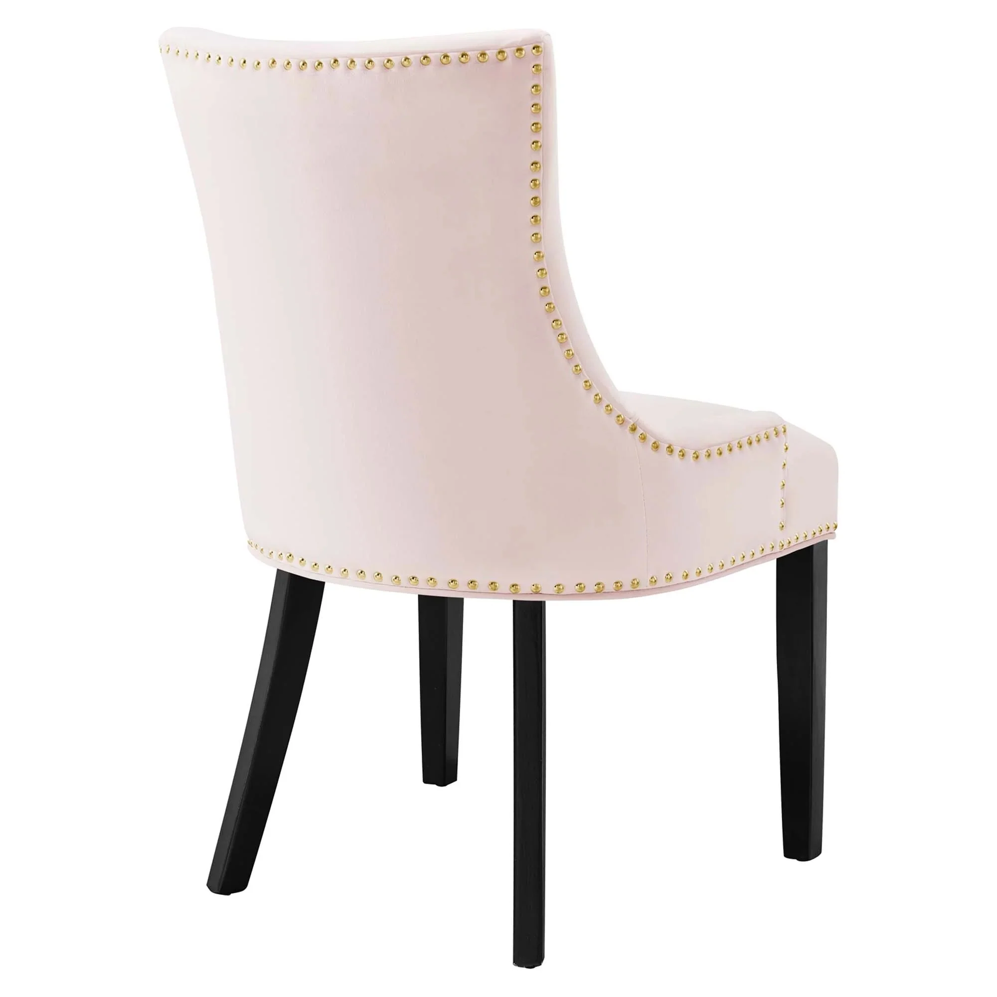 Set of 2 Hourglass Performance Velvet Dining Chairs with Nailhead Trim - Image 37