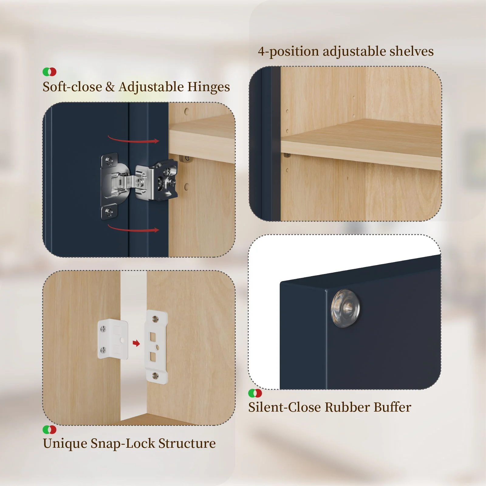Shaker Wall Cabinet With 2 Adjustable Shelves - Image 26