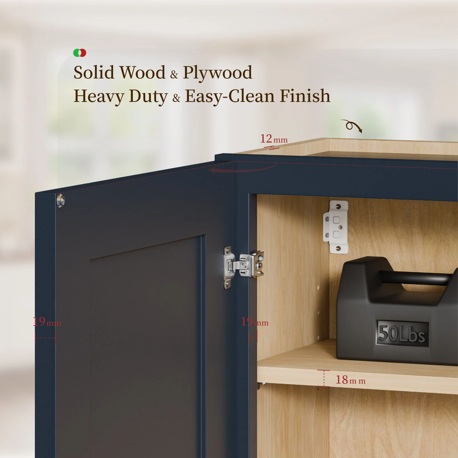 Shaker Wall Cabinet With 2 Adjustable Shelves - Image 30