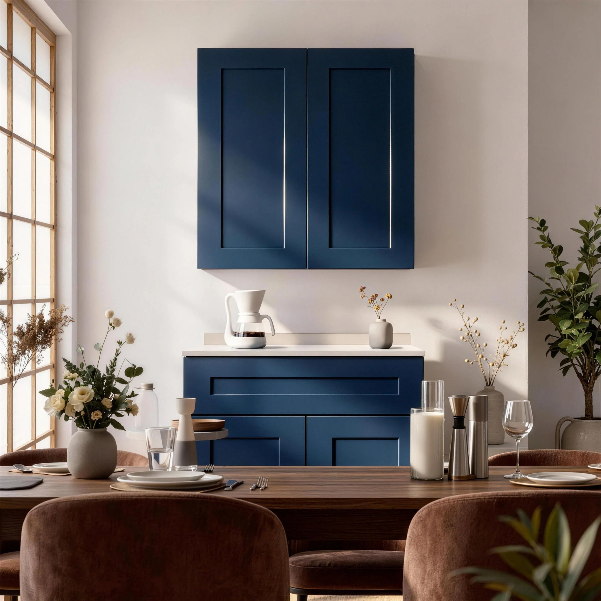 Shaker Wall Cabinet With Soft Close Hinges, Adjustable Shelves, Double Door - Image 42