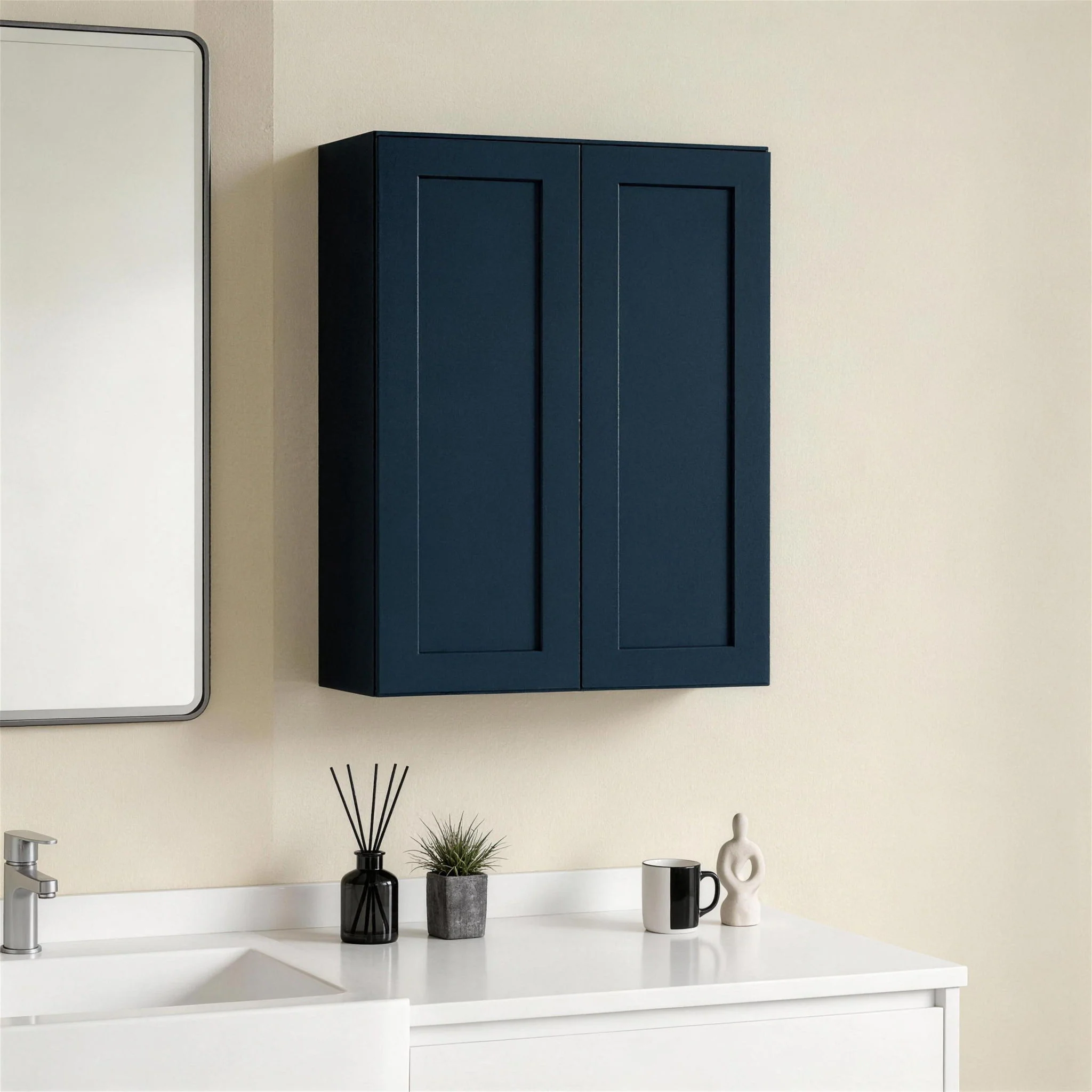 Shaker Wall Cabinet With Soft Close Hinges, Adjustable Shelves, Double Door - Image 75