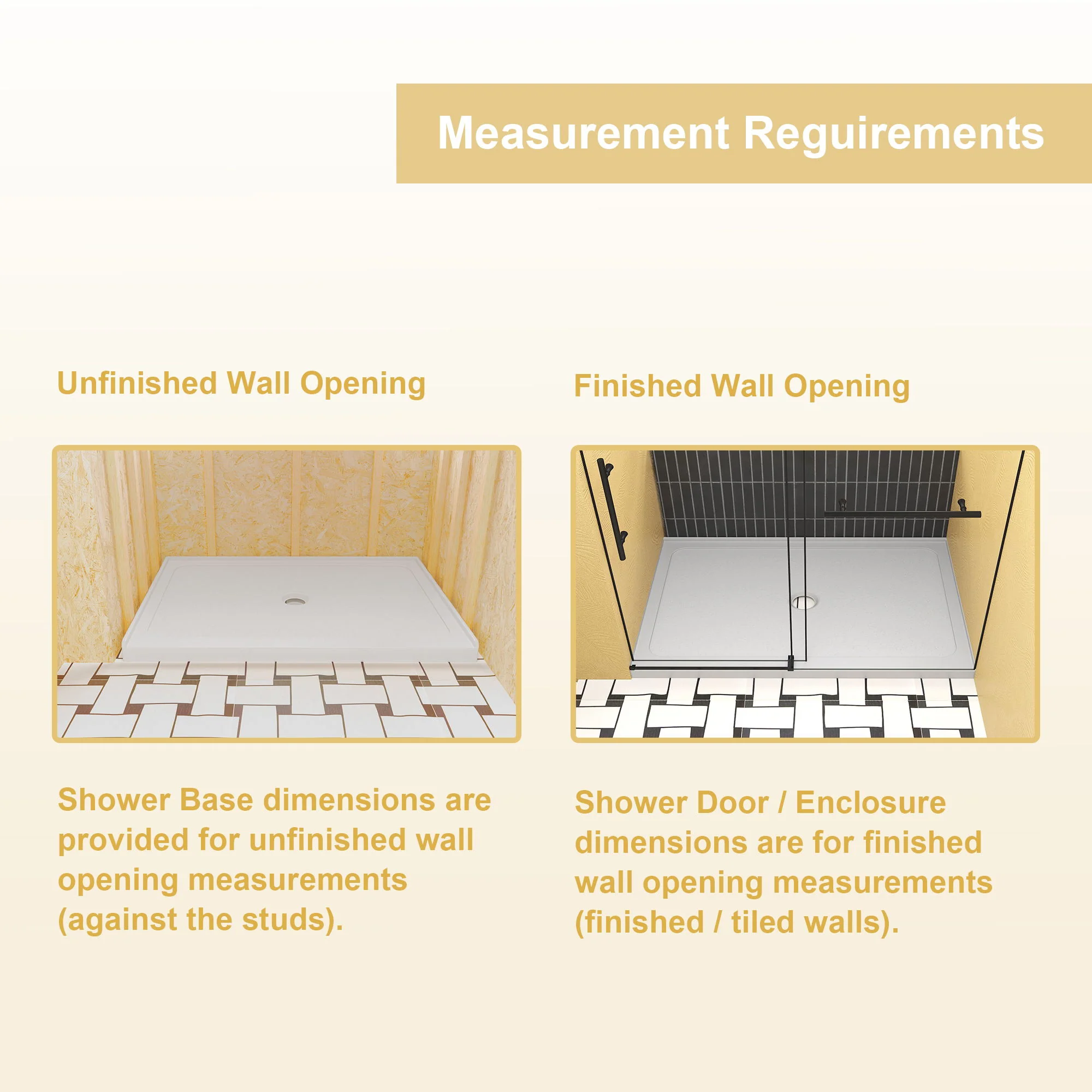 Shower Base, Center Drain With Durable Construction - Gloss White - Image 5