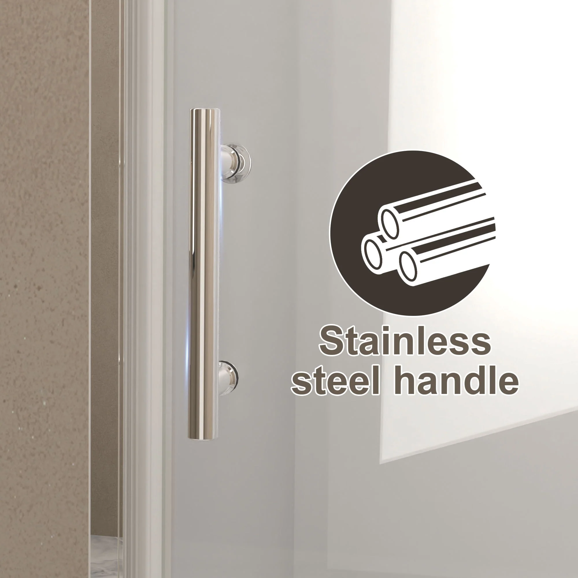 Shower Door With Glass And Explosion Proof Safety Film - Image 13