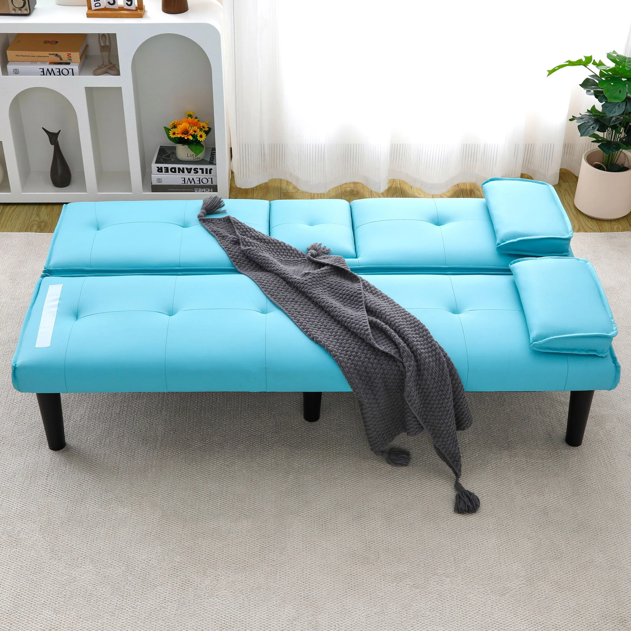 Sofa Bed With Foldable Design And Cup Holder - Image 11