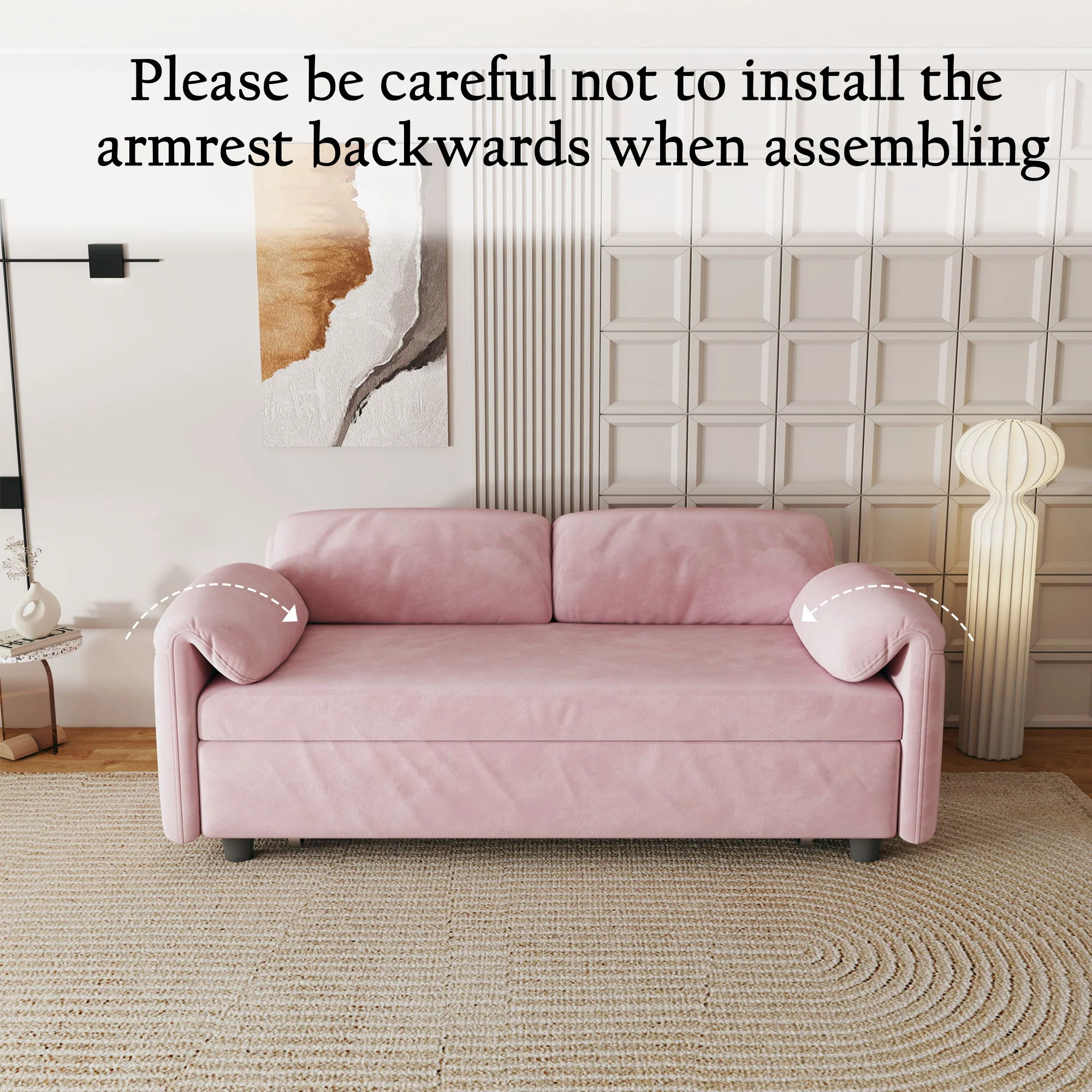 Sofa, Dual Purpose Lounge With Retractable Queen Size Bed - Image 33