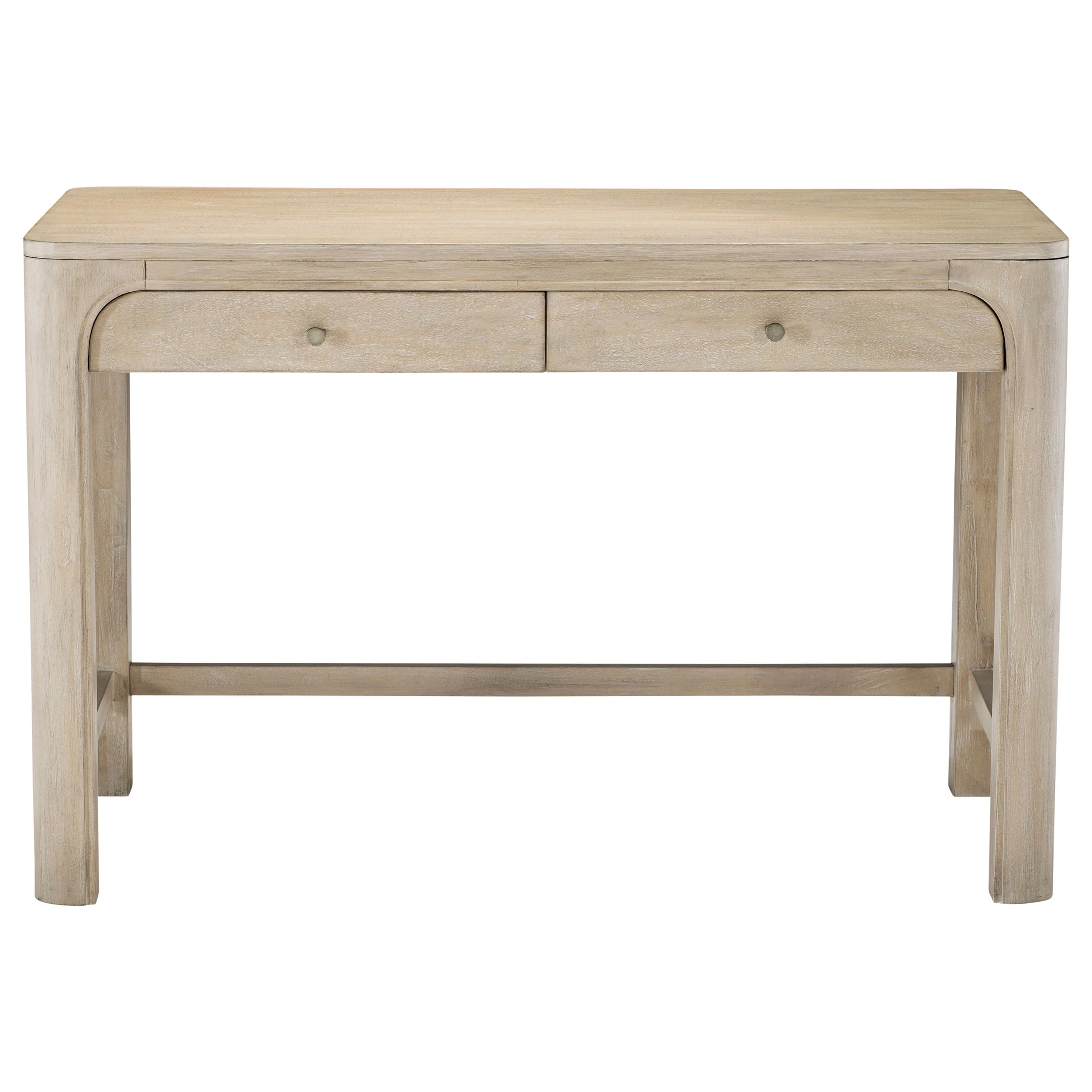 Solano 2-Drawer Makeup Table Vanity Desk Weathered Mango - Image 3
