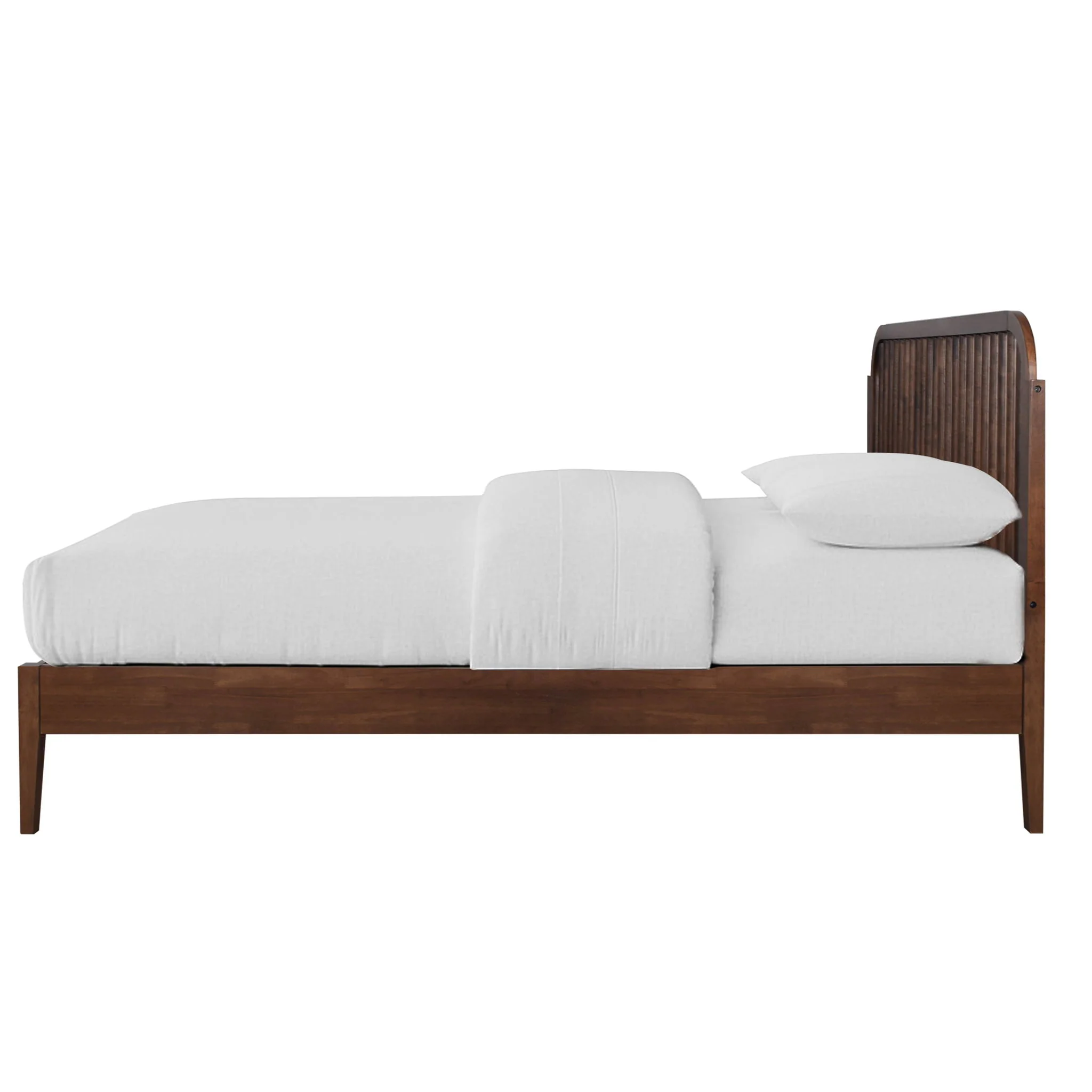 Soma - 5/0 Platform Spindle Queen Bed - Walnut - Image 3