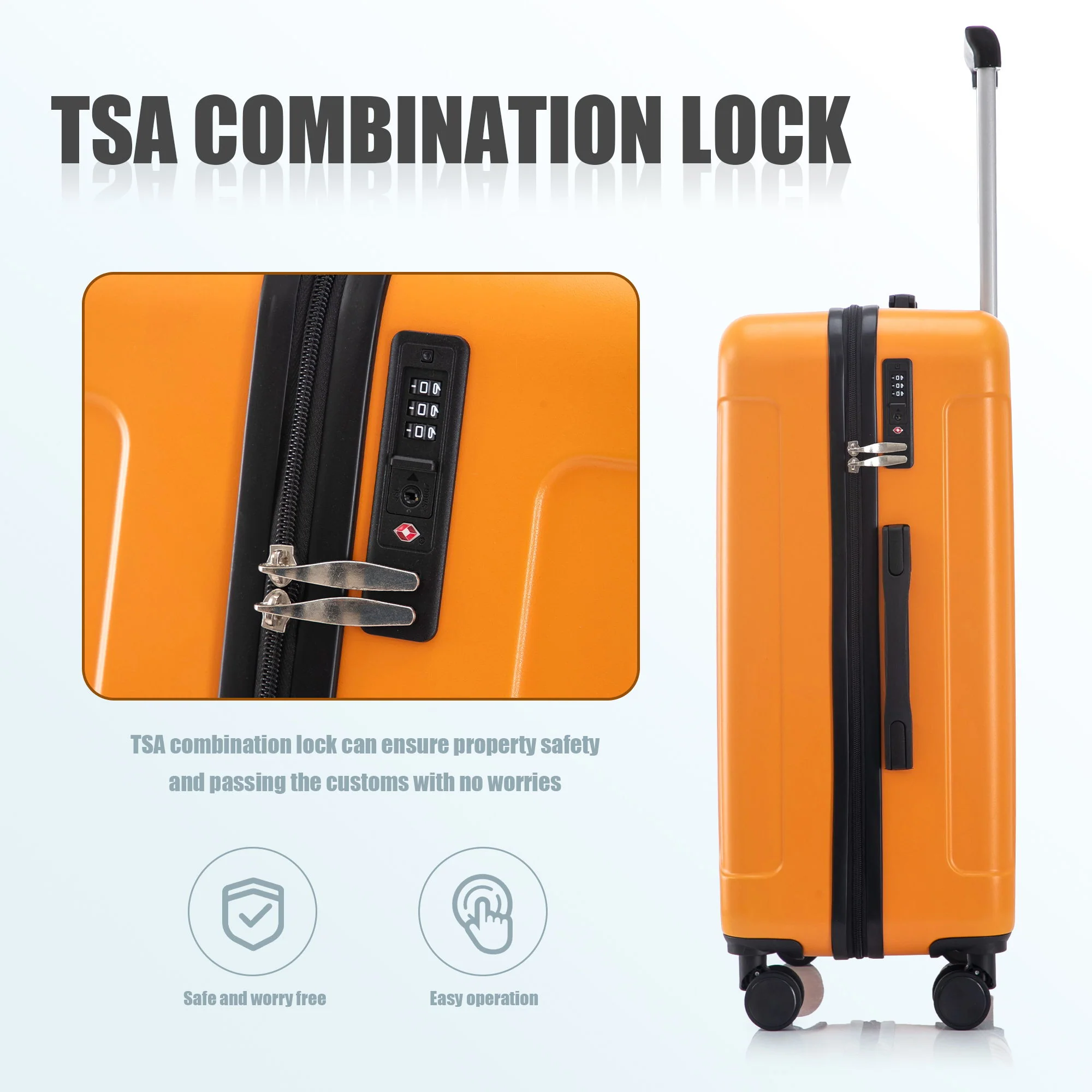 Spinner Luggage Set 20" / 24"/ 28", Lightweight Hard Shell With 360° Silent Wheels - Image 13
