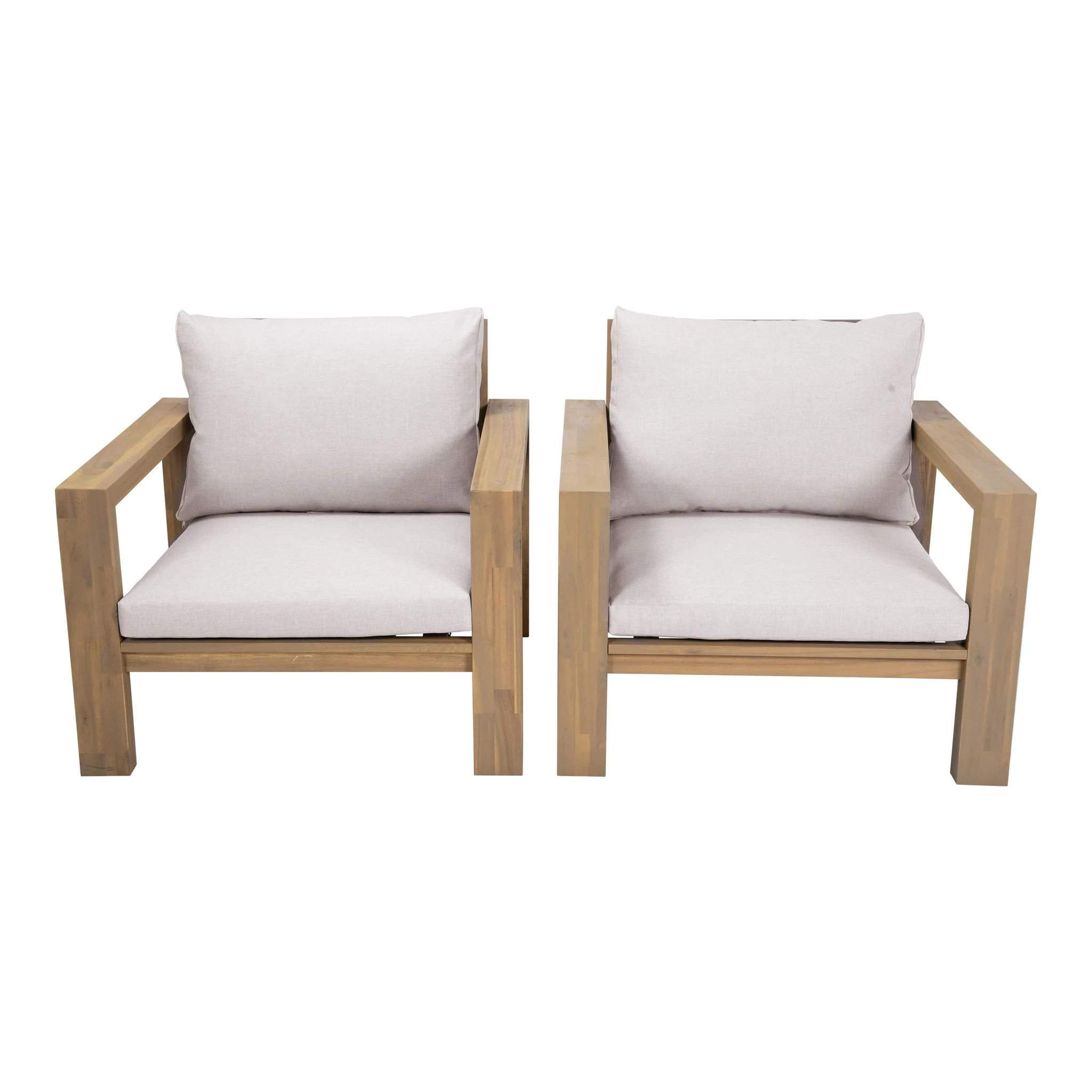 Stylish Outdoor Chair Set With Cushions For Garden (Set of 2) - Image 8