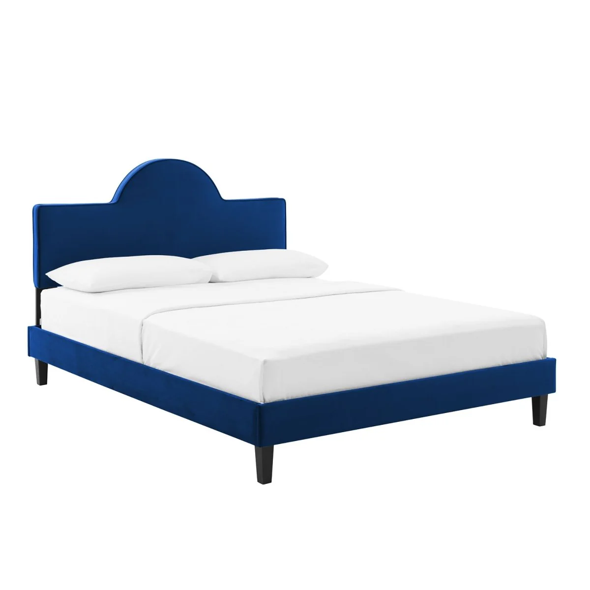 Sunrise Arch Performance Velvet Platform Bed - Image 16