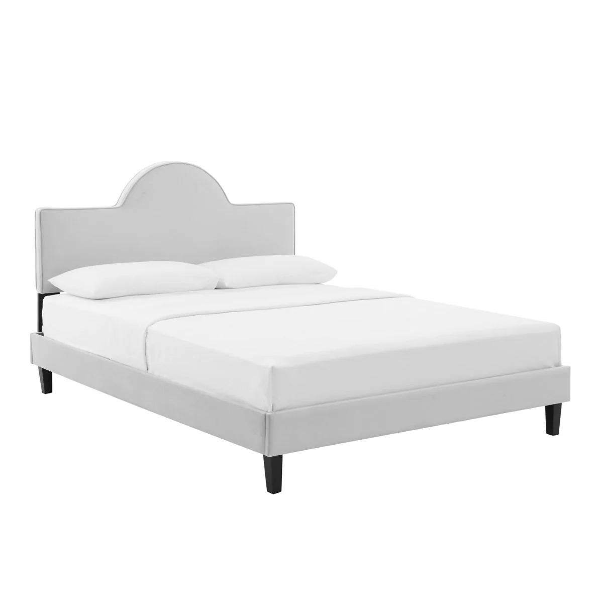 Sunrise Arch Performance Velvet Platform Bed - Image 21