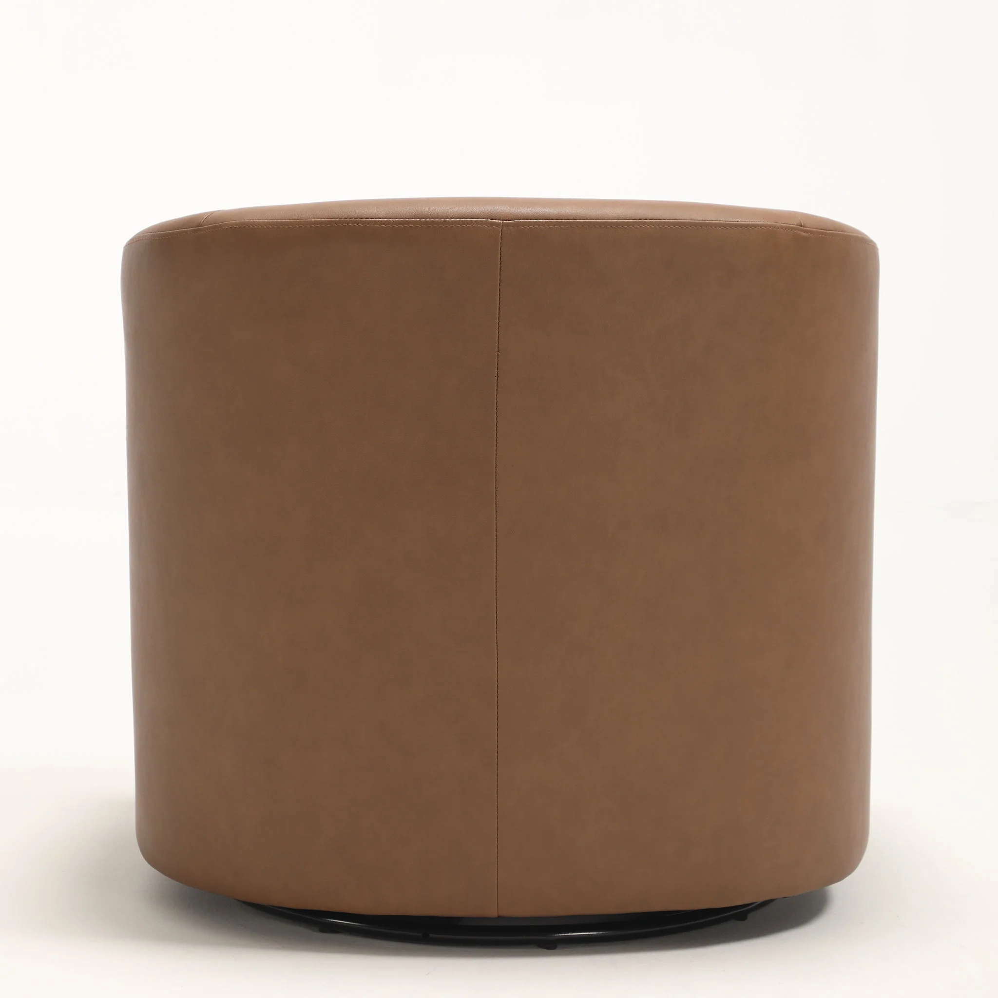 Swivel Barrel Accent Chair For Living Room - Antique Brown - Image 7