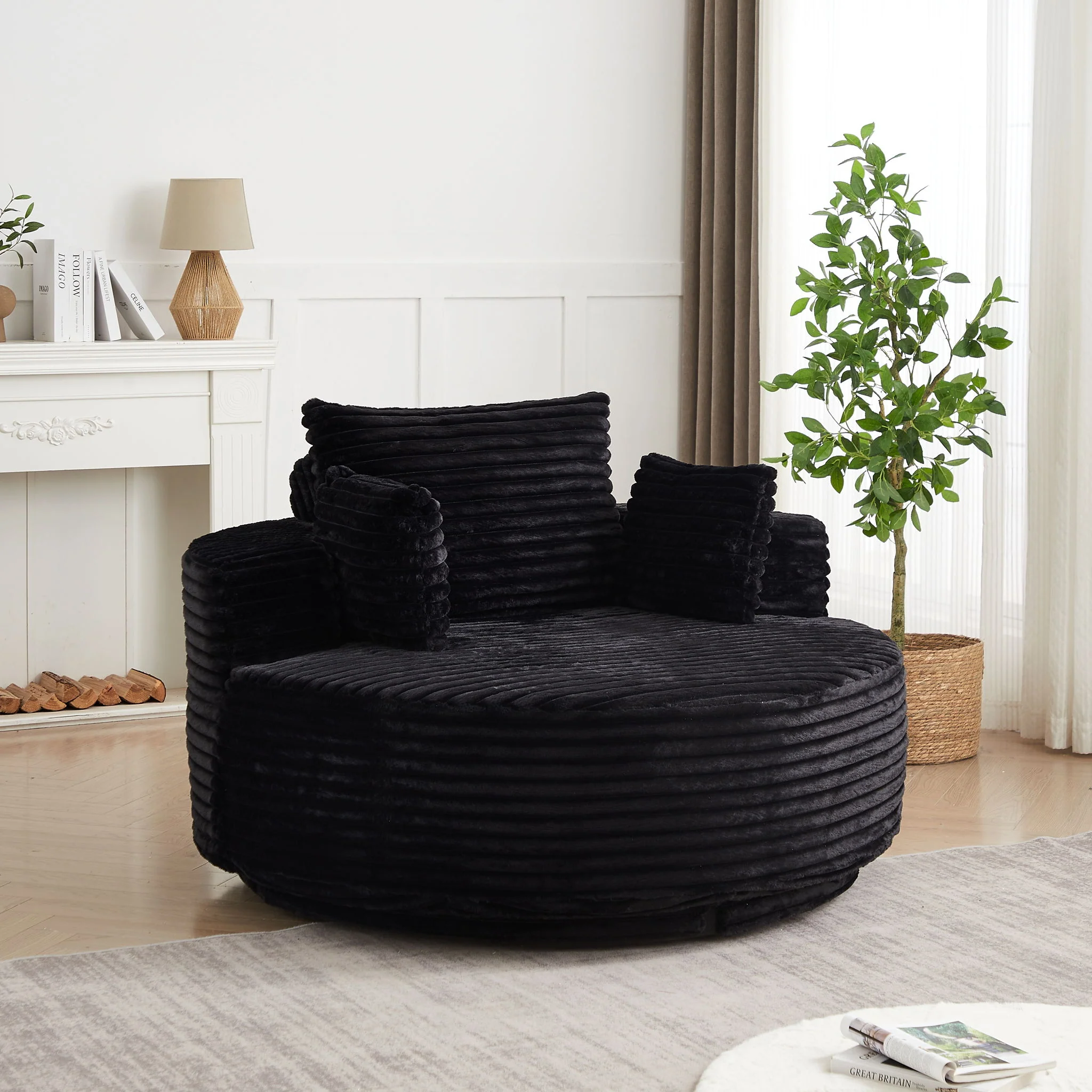 Swivel Chair With 360° Rotation For Living Room - Image 7