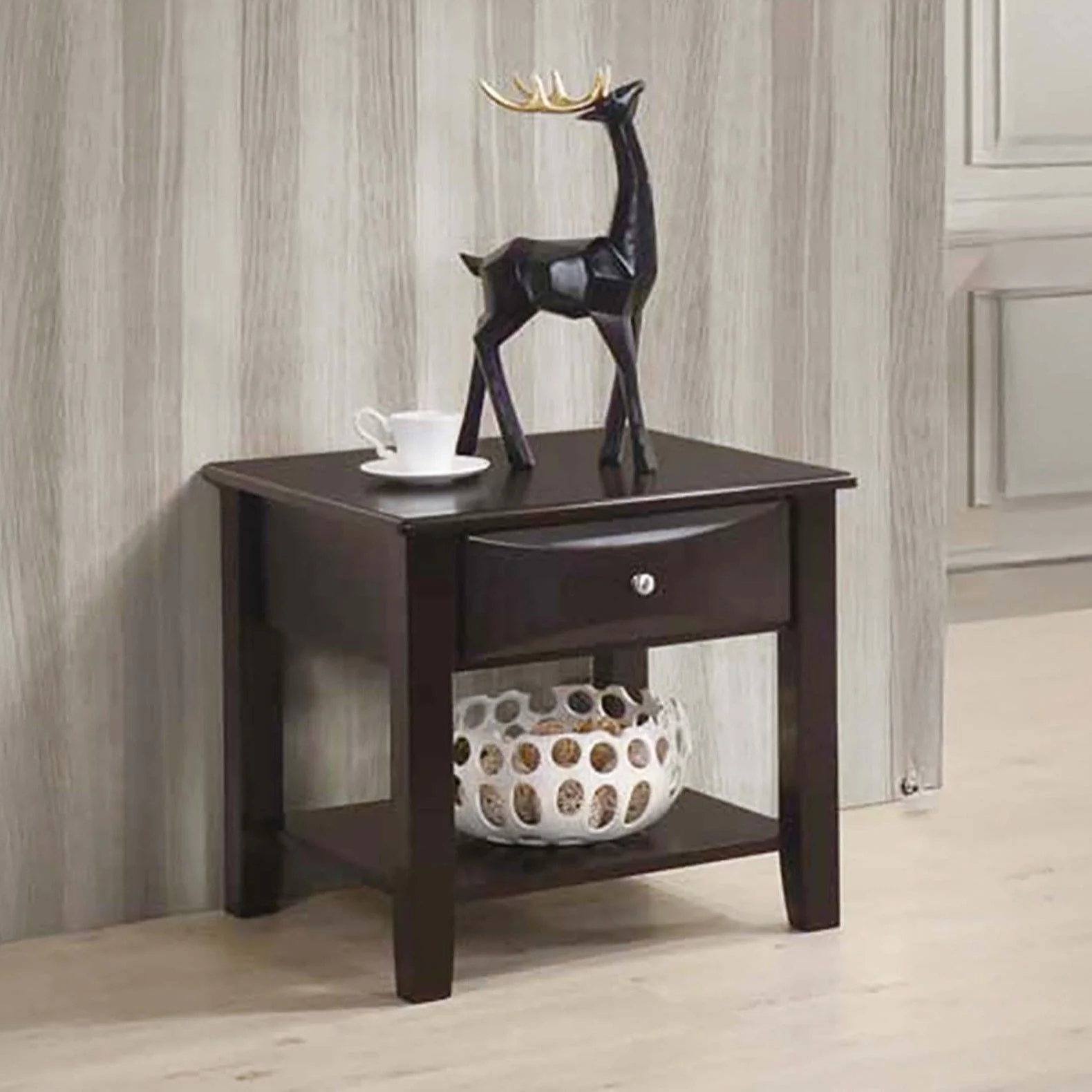Table Set With Drawers And Open Shelf Storage - Image 13