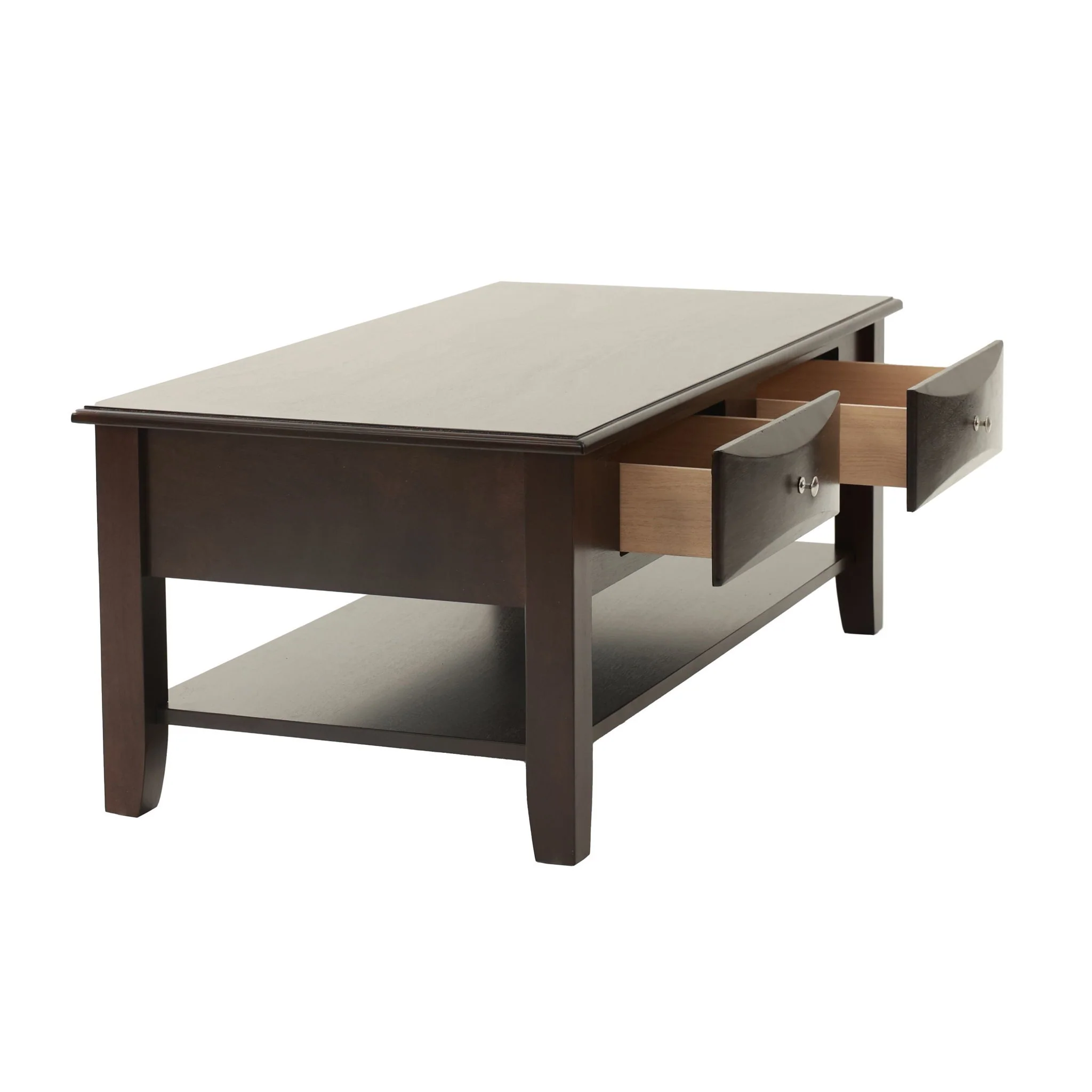 Table Set With Drawers And Open Shelf Storage - Image 3