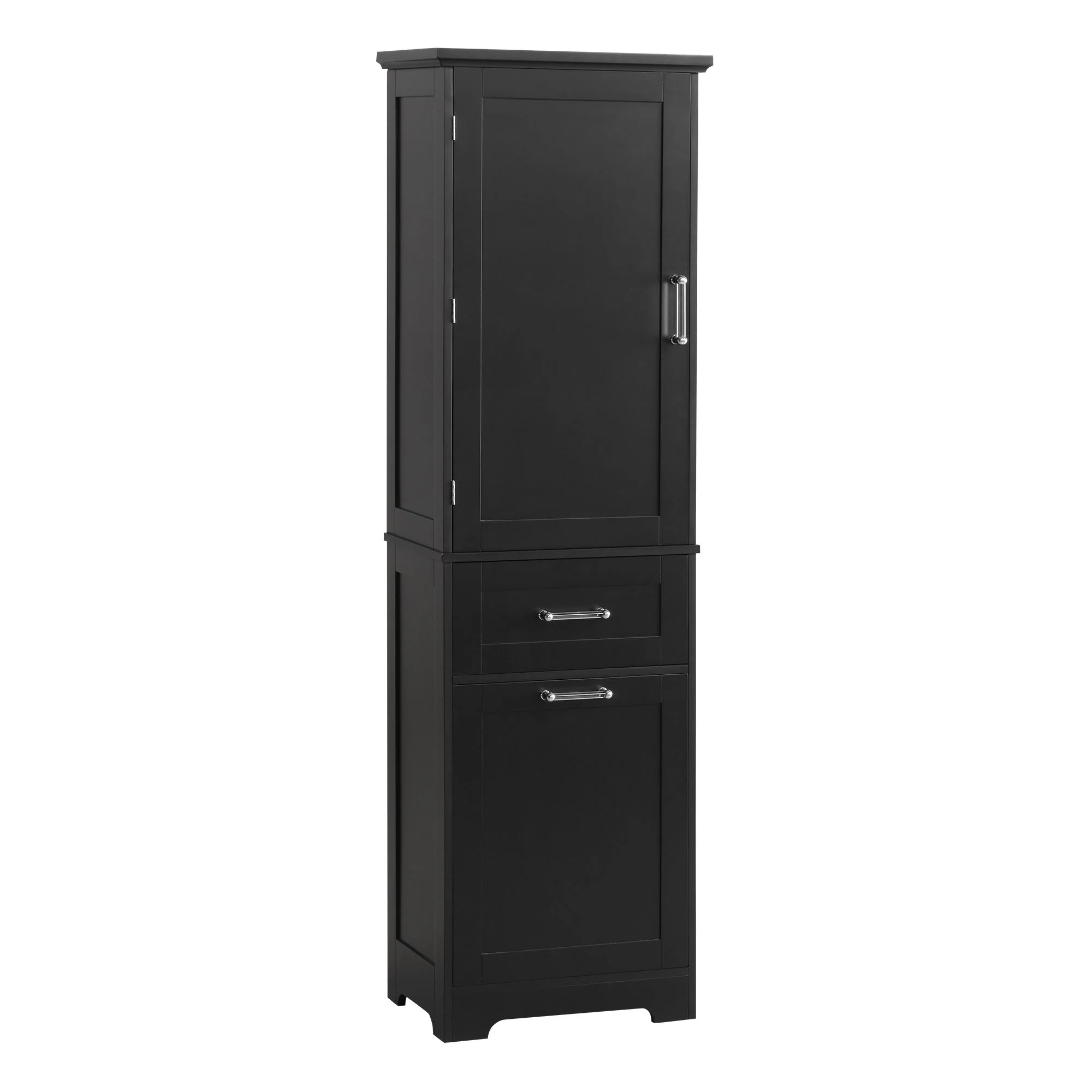 Tall Freestanding Bathroom Storage Cabinet With Adjustable Shelf And 2 Drawers