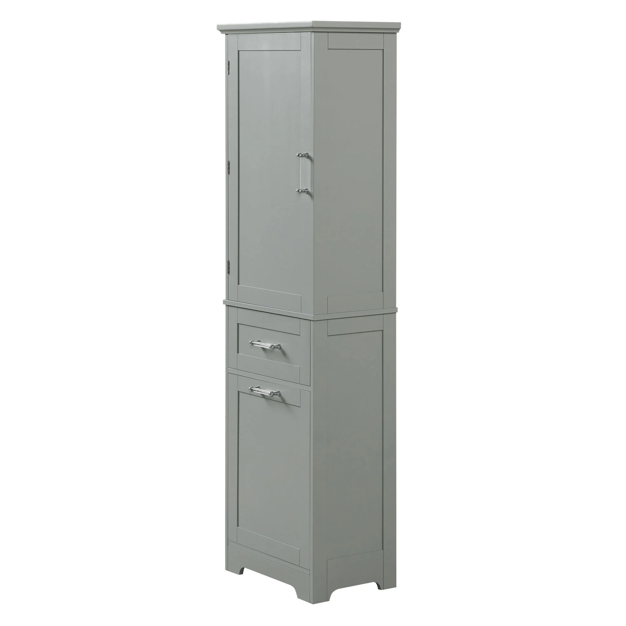 Tall Freestanding Bathroom Storage Cabinet With Adjustable Shelf And 2 Drawers - Image 10