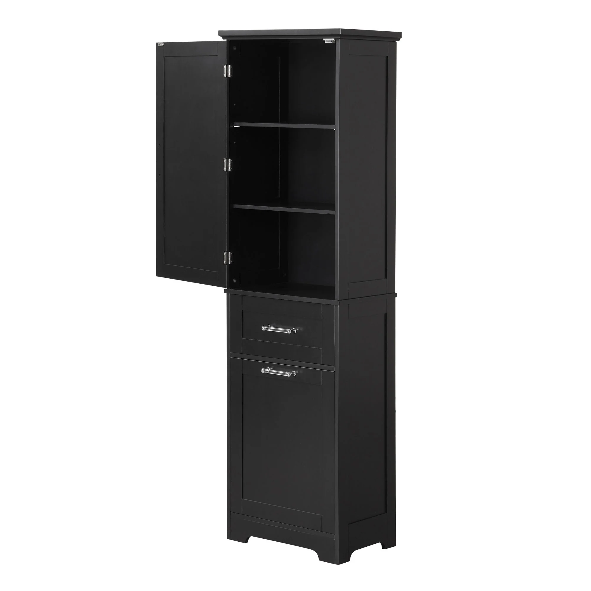 Tall Freestanding Bathroom Storage Cabinet With Adjustable Shelf And 2 Drawers - Image 13