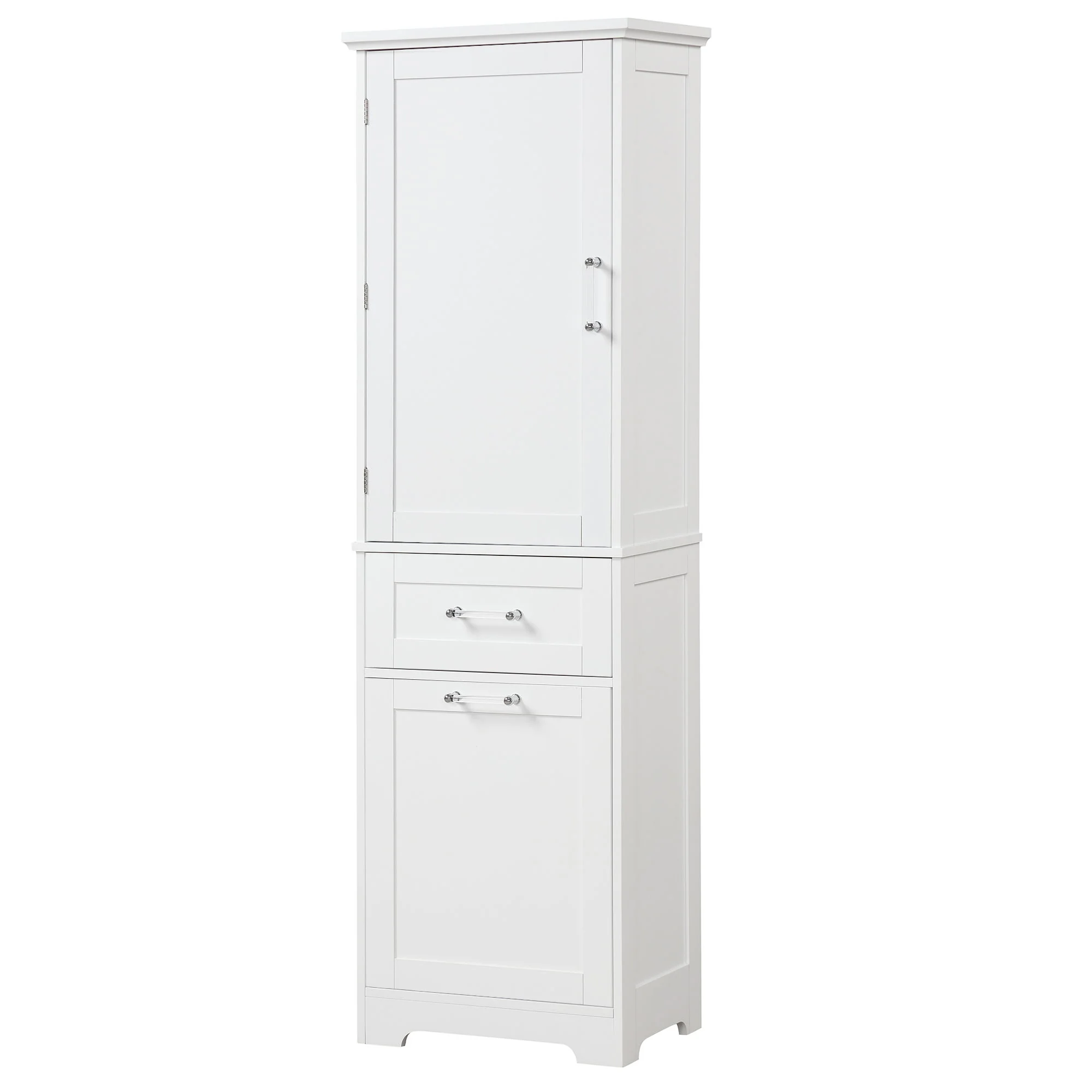 Tall Freestanding Bathroom Storage Cabinet With Adjustable Shelf And 2 Drawers - Image 2