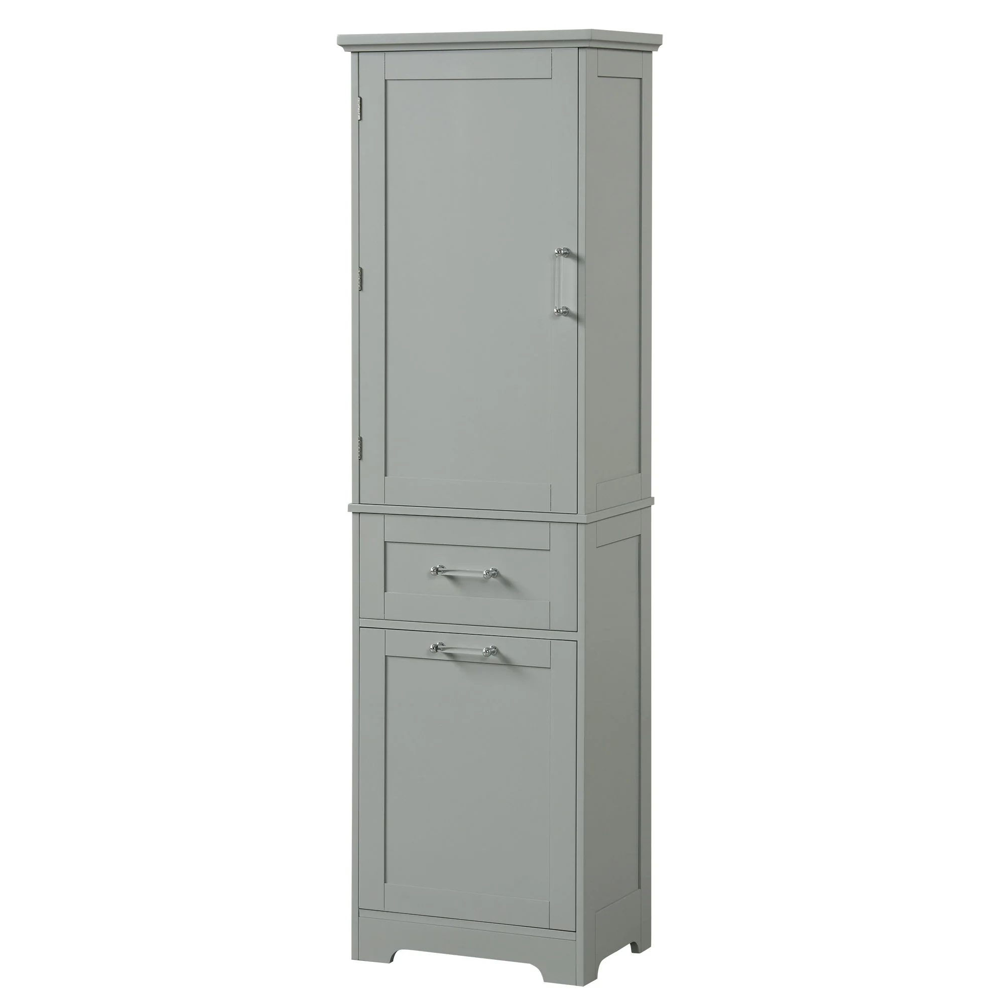 Tall Freestanding Bathroom Storage Cabinet With Adjustable Shelf And 2 Drawers - Image 3