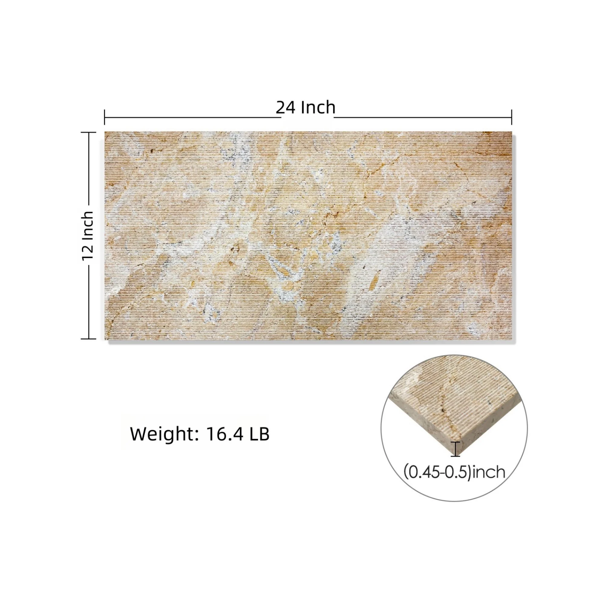 Textured Finished, 3D Tiles For Wall Decoration (Set of 4) - Image 9