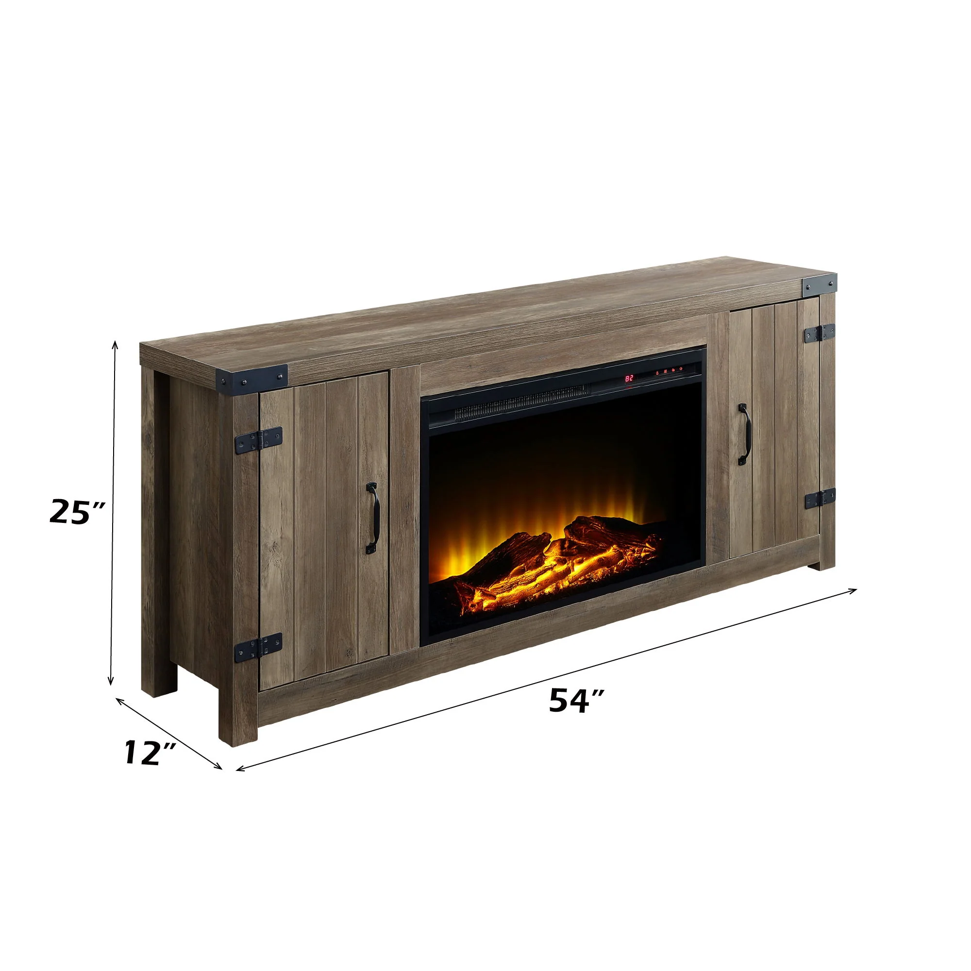 Tobias - Fireplace - Oak / Rustic - Image 4