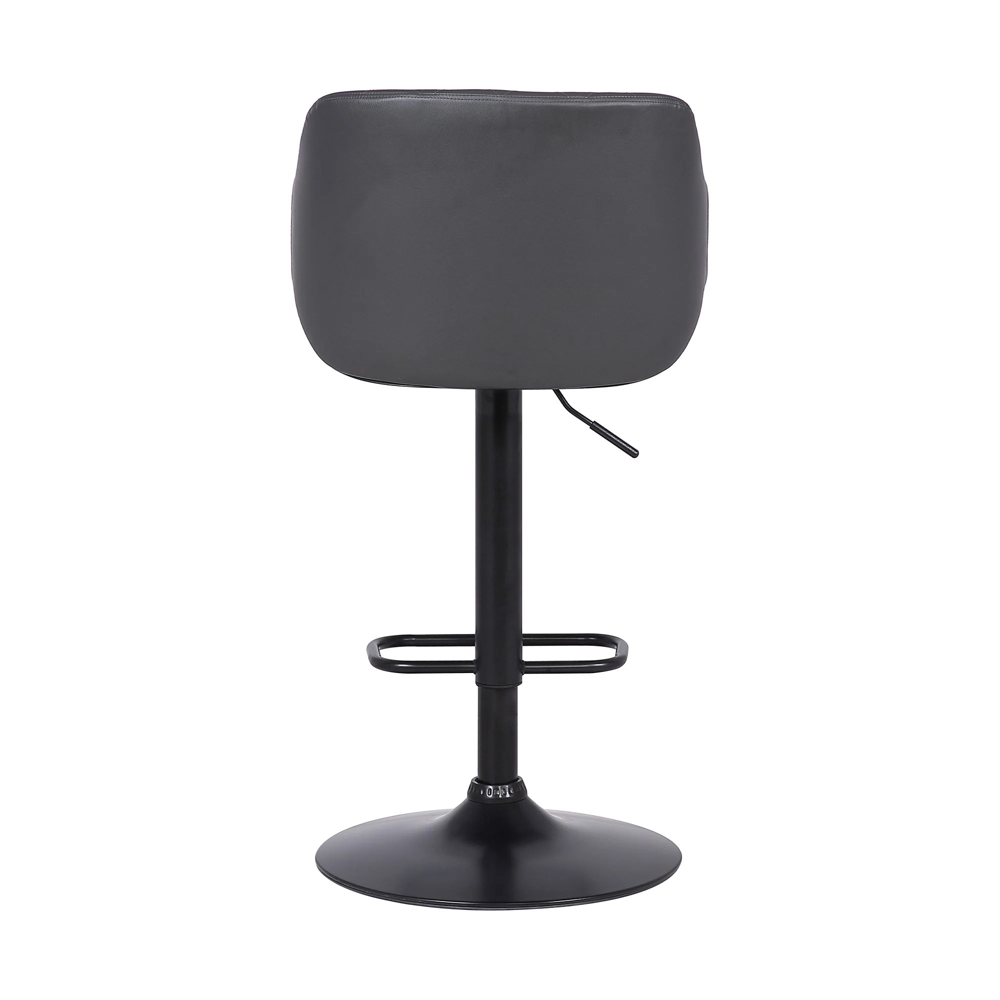 Toby - Adjustable Height Swivel Bar Stool - Black / Gray - Image 5
