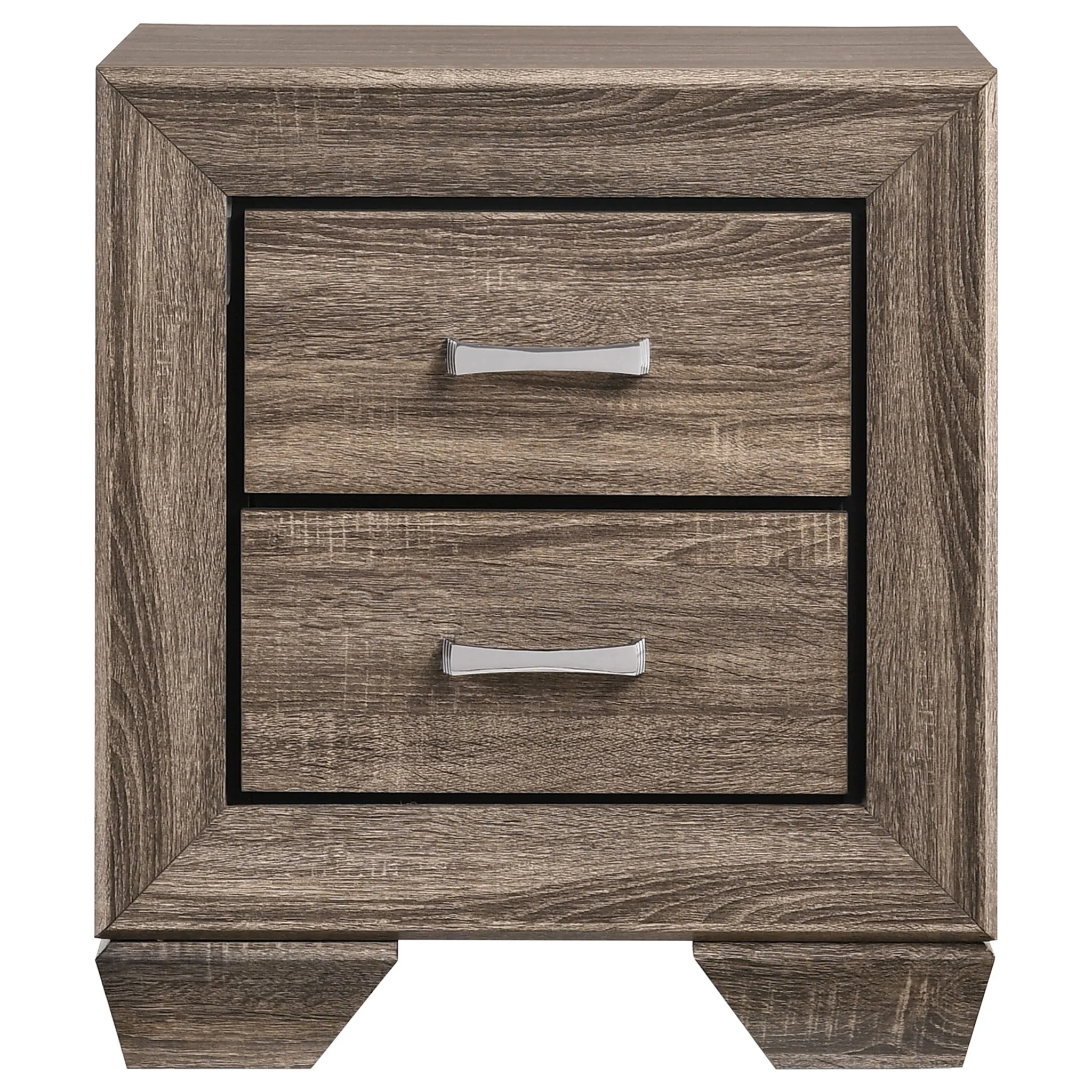 Tomasina - 2 Drawer Rectangular Nightstand - Taupe - Image 3