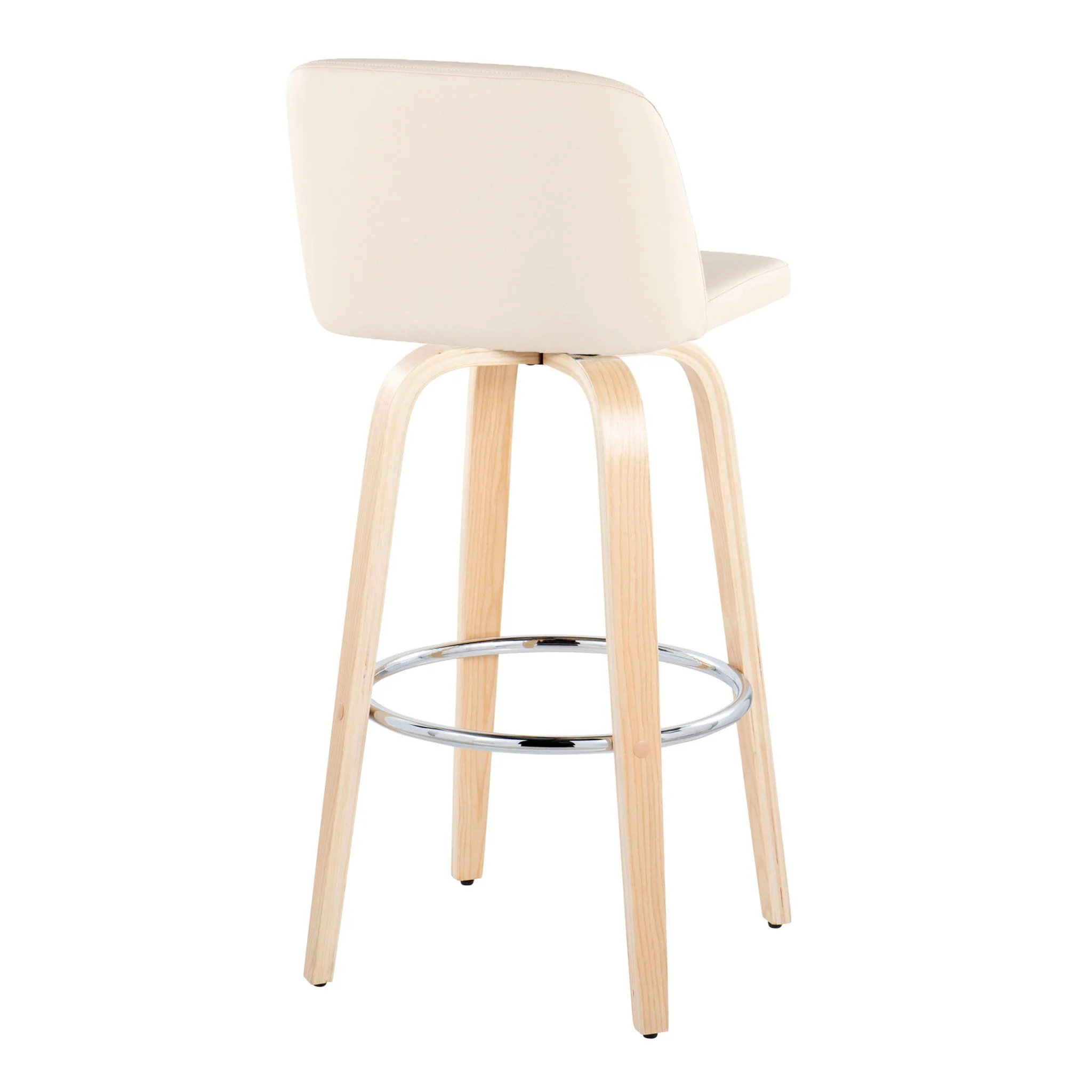 Toriano - Contemporary Fixed Height Barstool & Swivel With Round Footrest (Set of 2) - Image 13