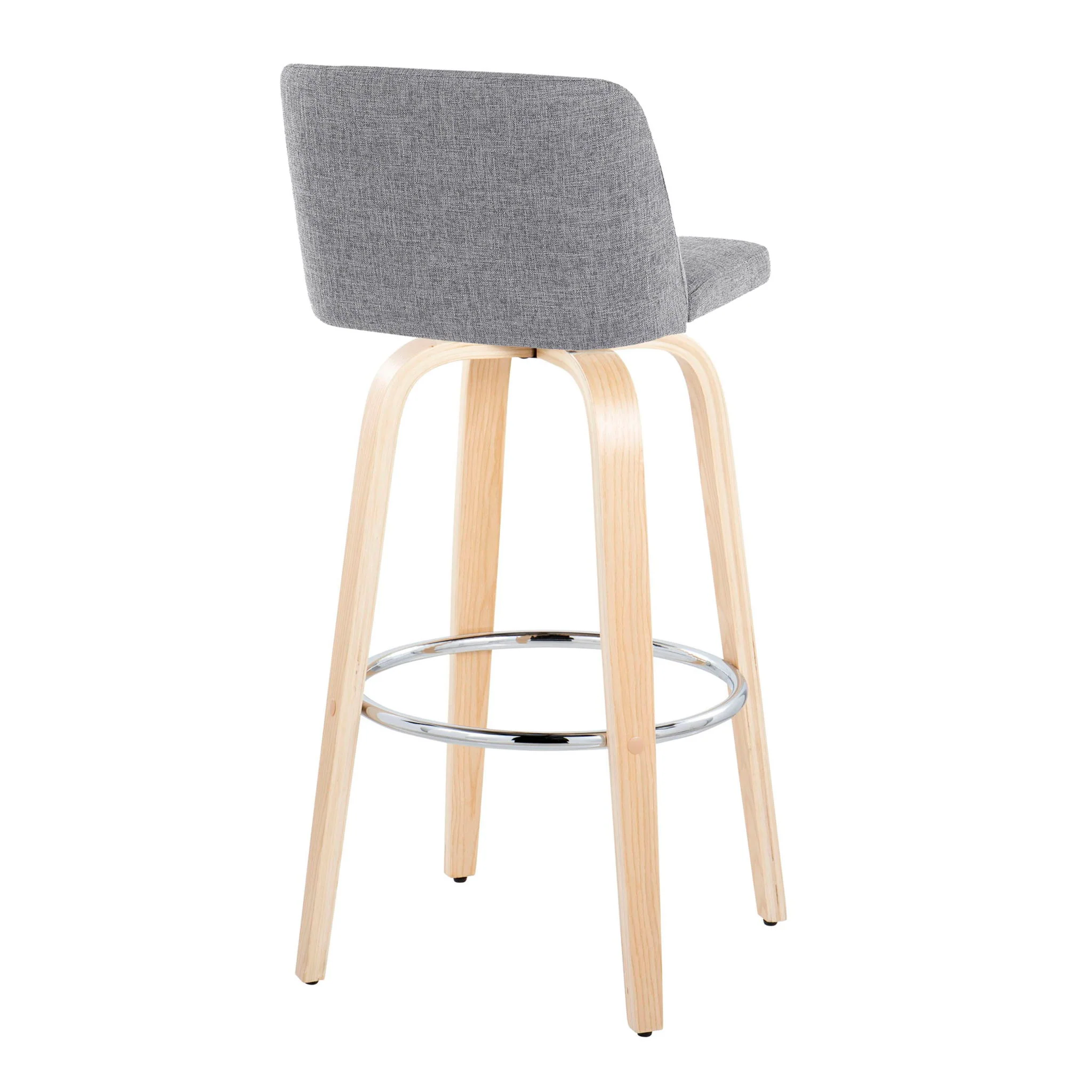 Toriano - Contemporary Fixed Height Barstool & Swivel With Round Footrest (Set of 2) - Image 20