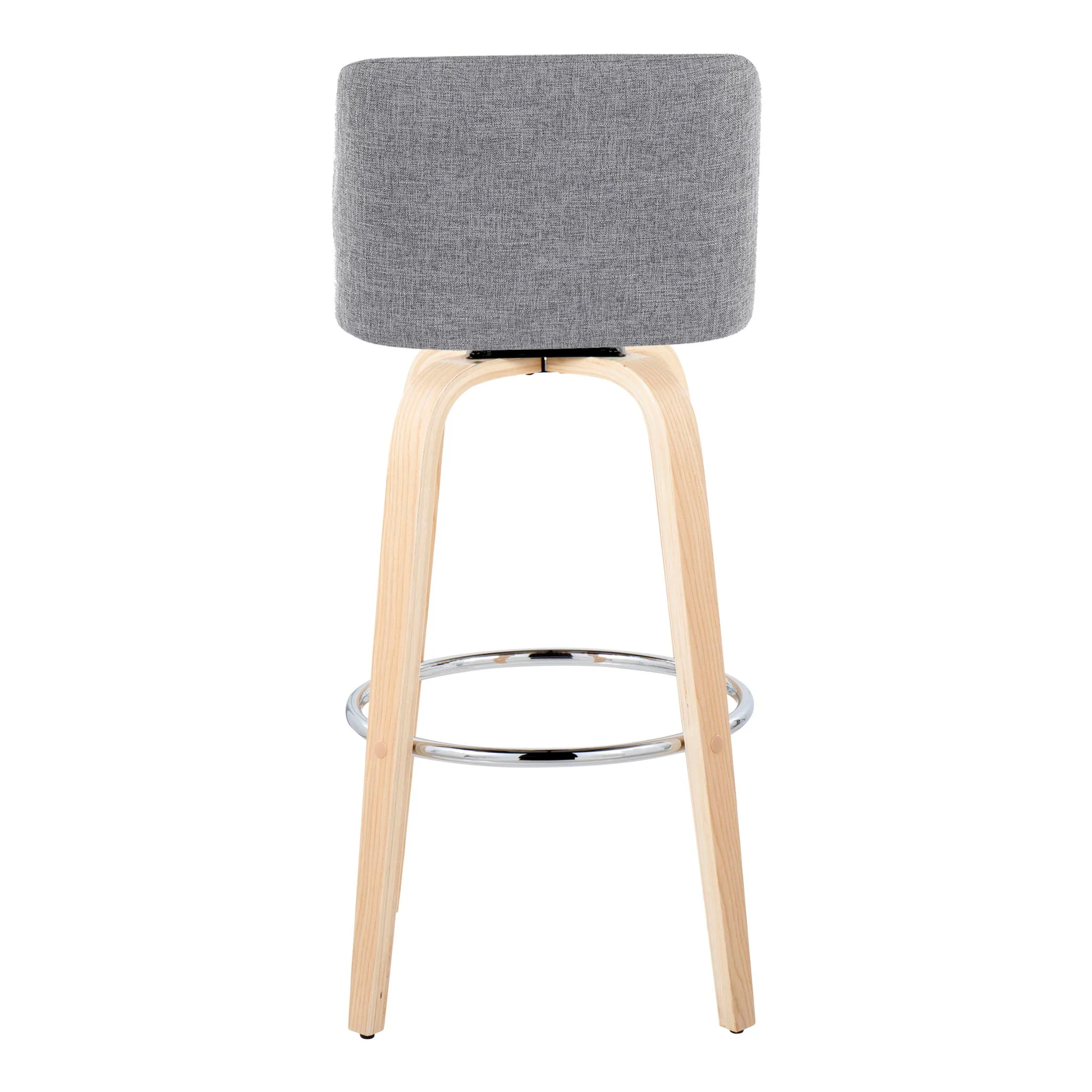 Toriano - Contemporary Fixed Height Barstool & Swivel With Round Footrest (Set of 2) - Image 9