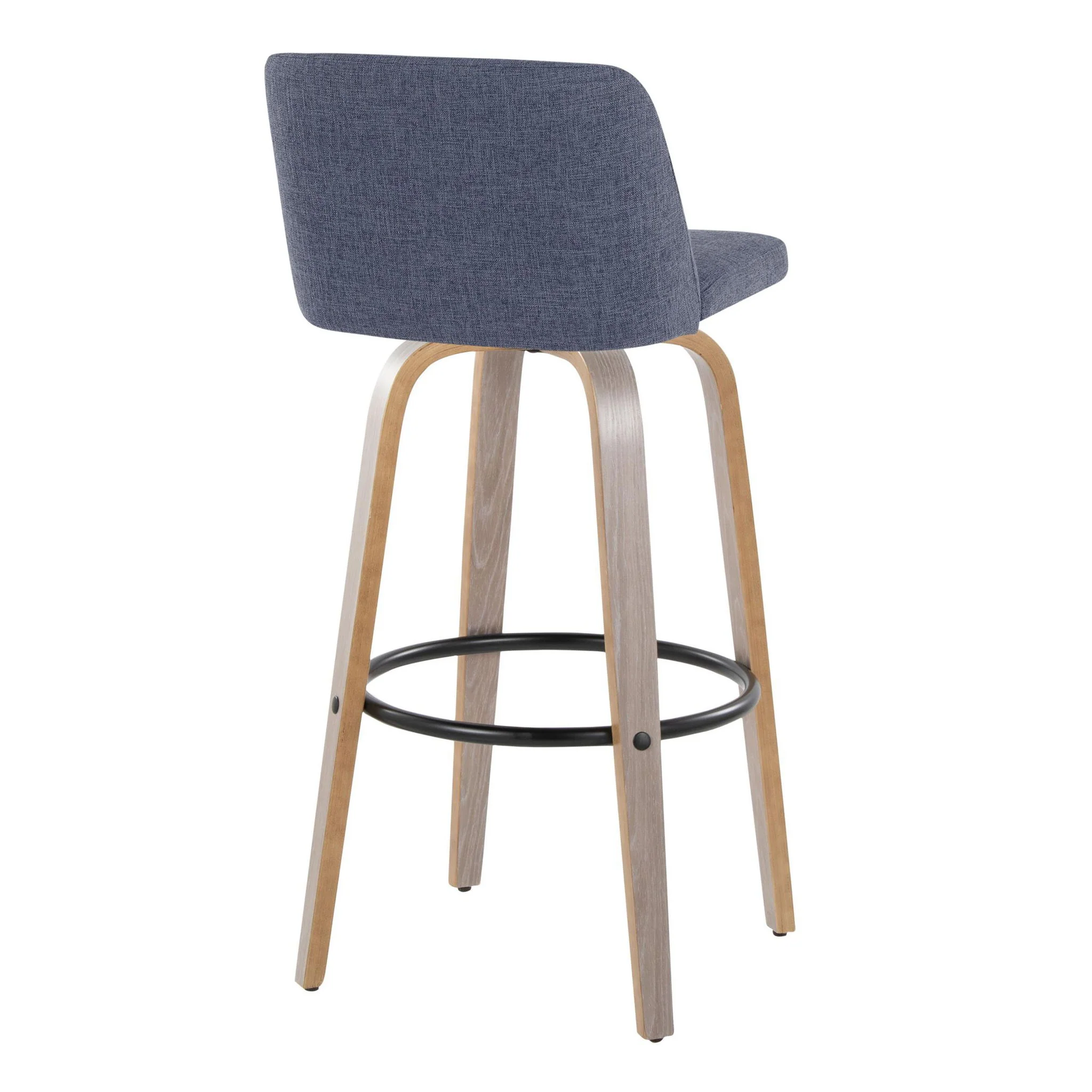 Toriano - Fixed Height Contemporary Barstool With Swivel With Round Footrest (Set of 2) - Image 15