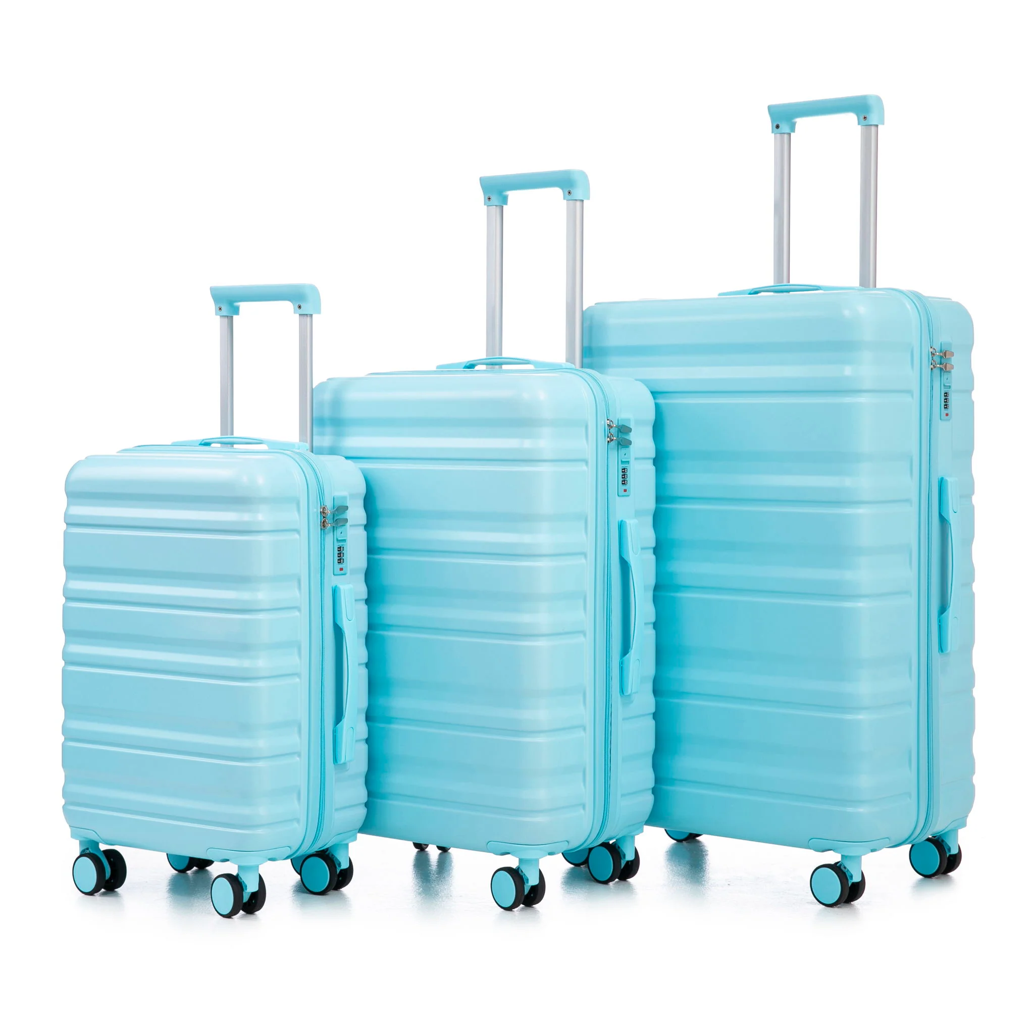 Tourist 3 Piece Luggage Set, Combination Lock, Durable Hard Shell With 360° Silent Wheels - Image 3