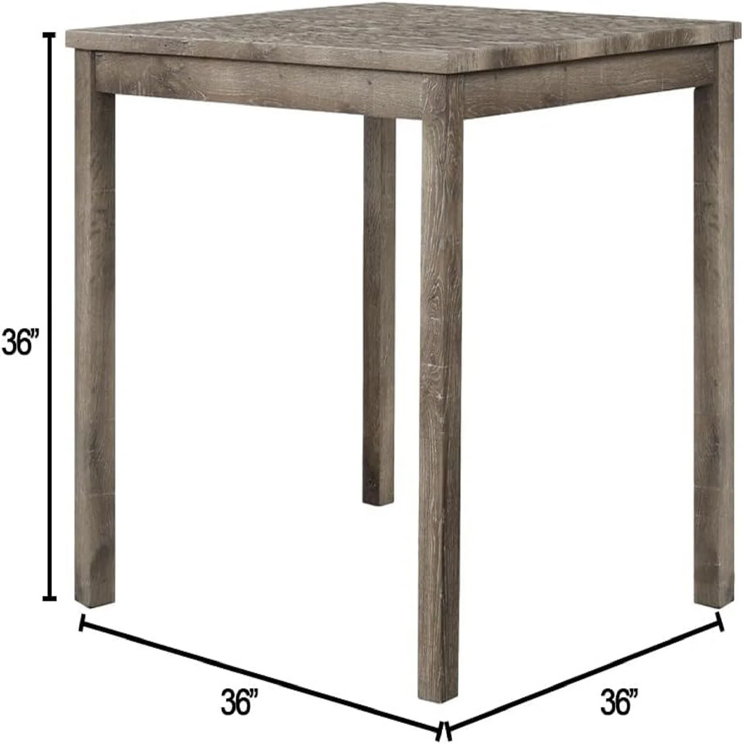 Transitional Counter Dining Set With 4 Tufted Stools - Image 13