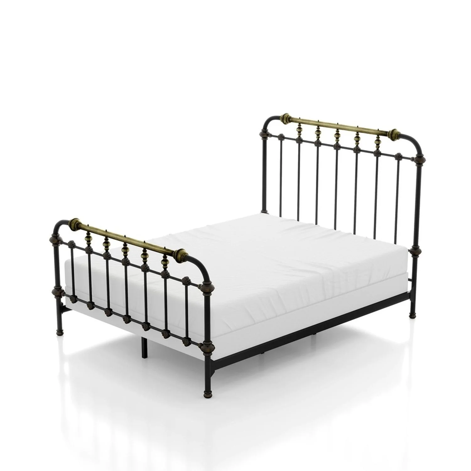 Transitional Style Bed With Accents - Image 5