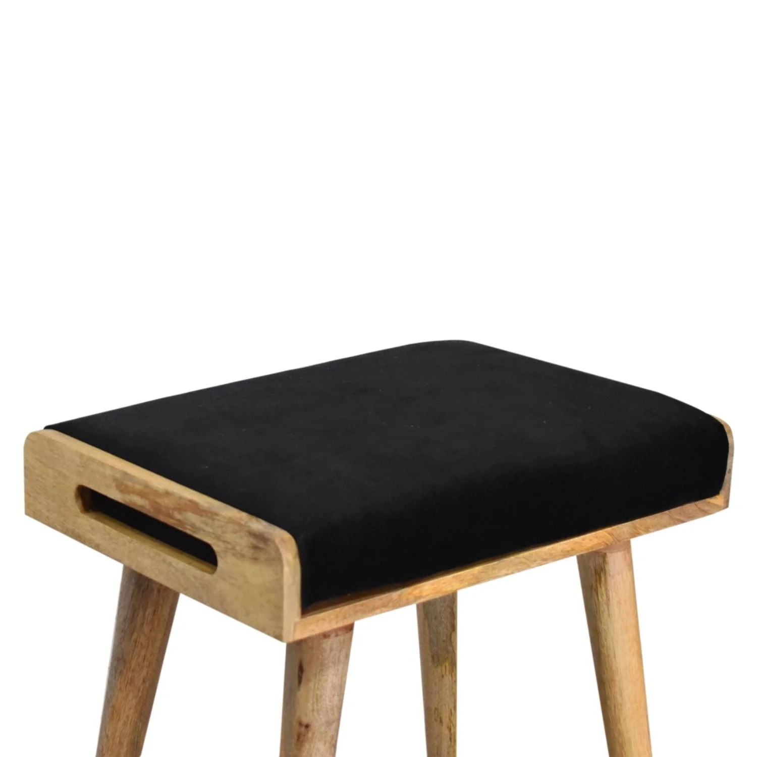 Tray Style Footstool - Black - Image 2