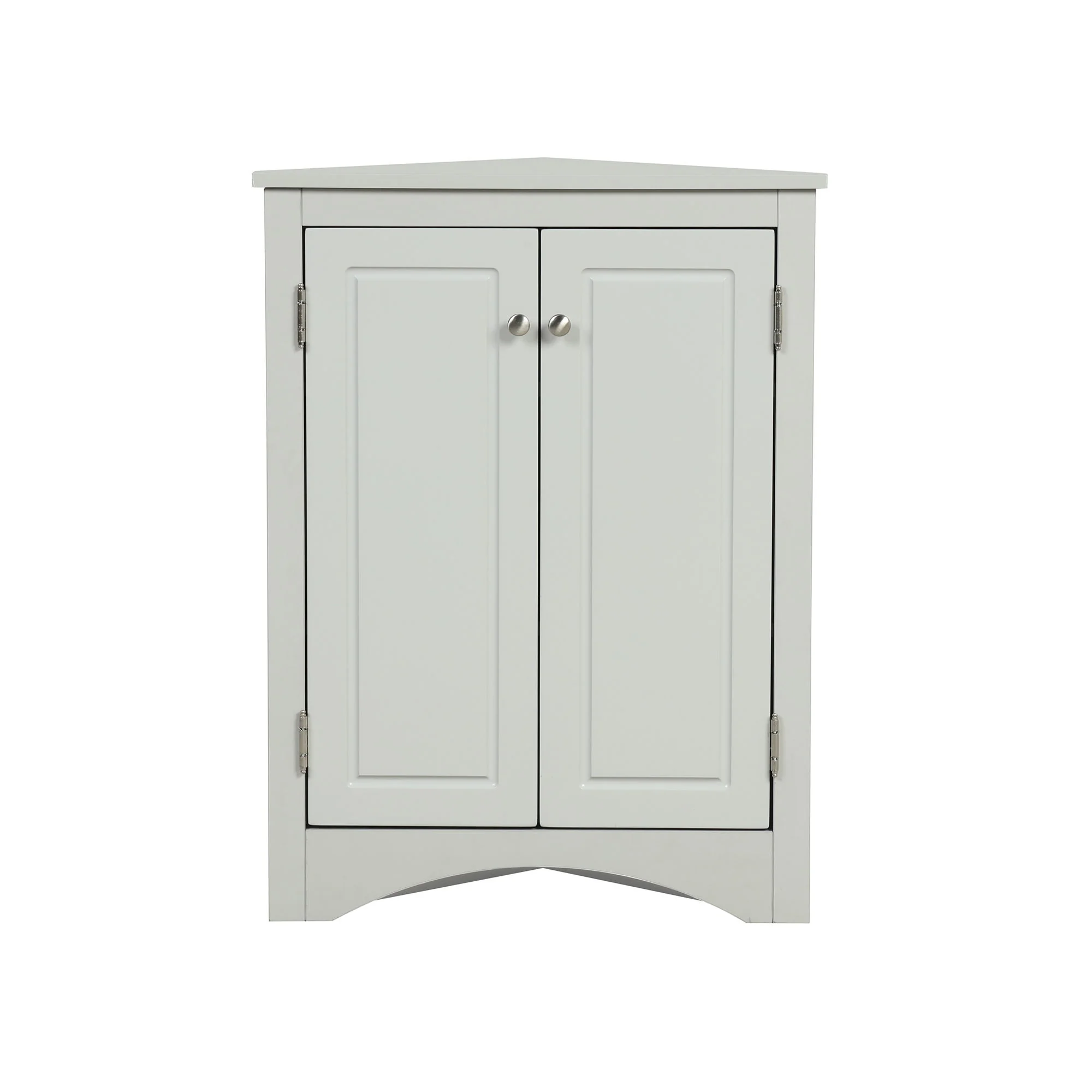 Triangle Bathroom Storage Cabinet With Adjustable Shelves, Freestanding Floor Cabinet For Home Kitchen - Image 2